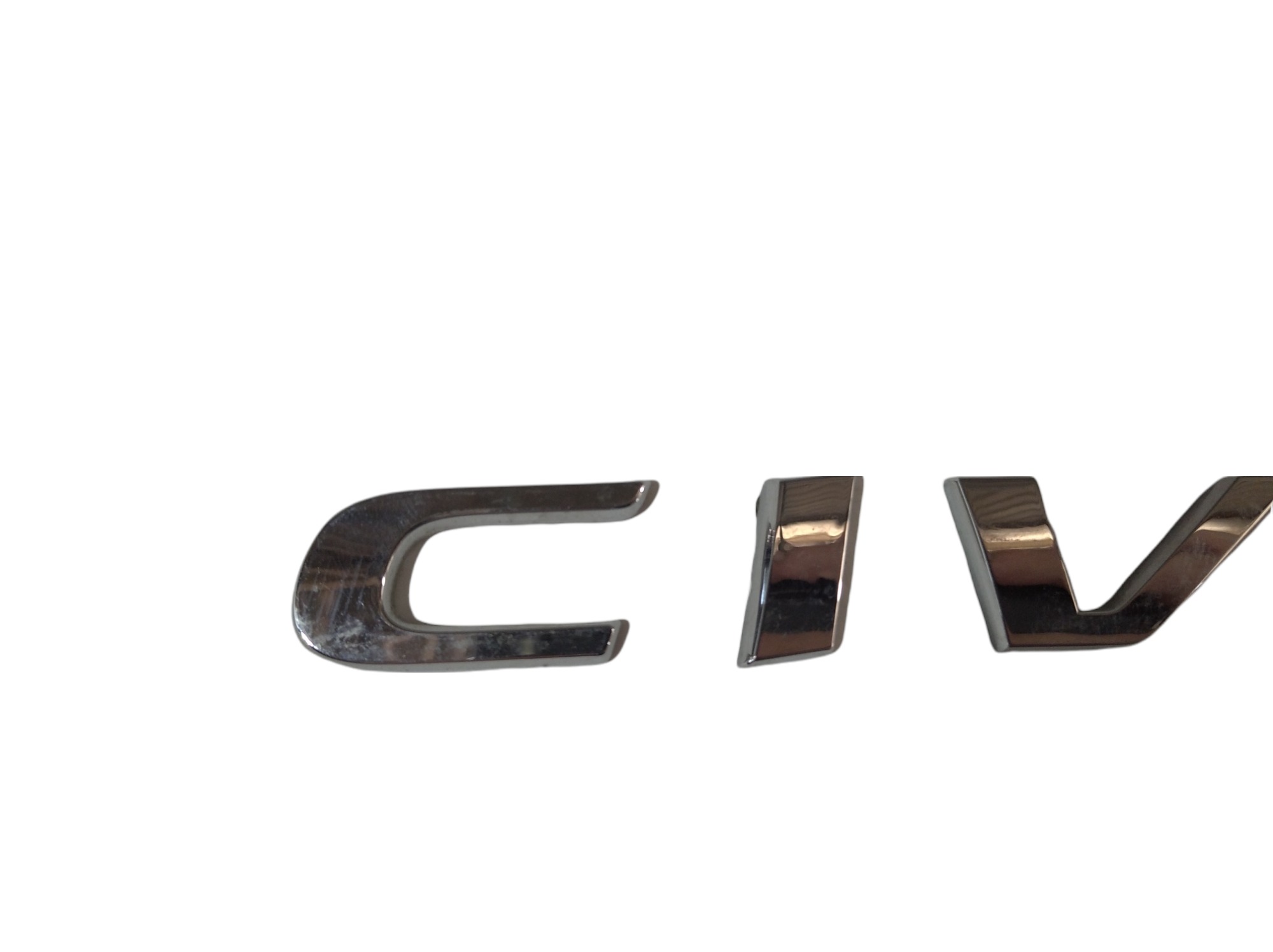 Emblema Tampa Traseira Honda Civic G10 2017 V328 Prata 3