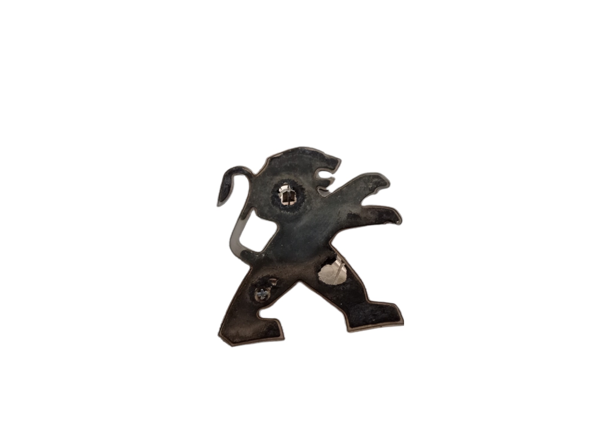 Emblema Tampa Traseira Peugeot 208 2014 V312 Prata 3
