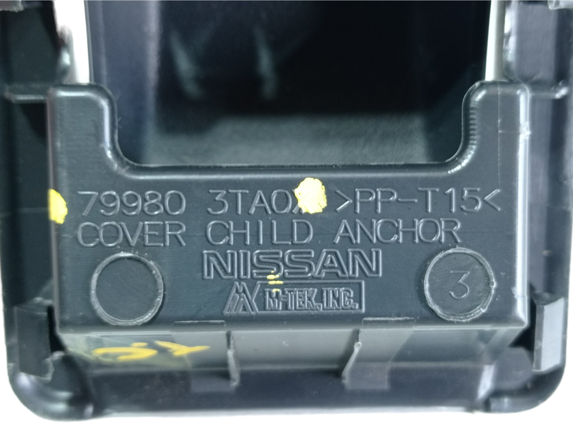 Capa Trava Banco Traseiro Central Nissan Altima 2014 V465 7
