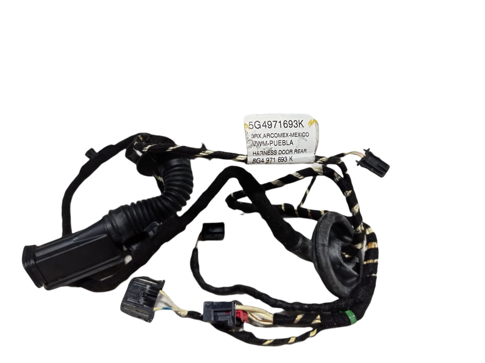 Chicote Porta Traseira Esquerda Vw Golf Gti 2015 V265 3