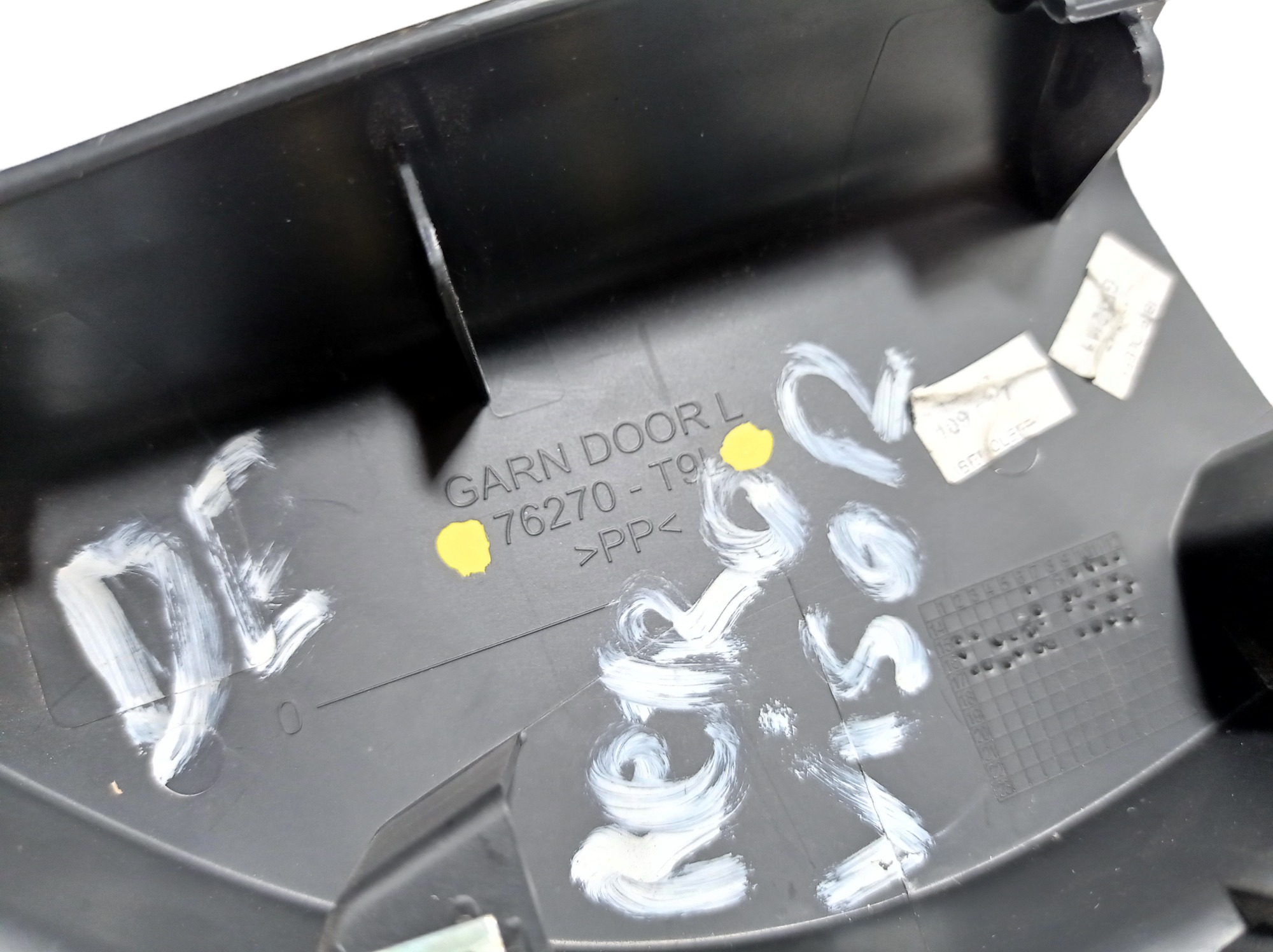 Acabamento Interno Retrovisor Esquerdo Honda City 2015 V326 Preto 6