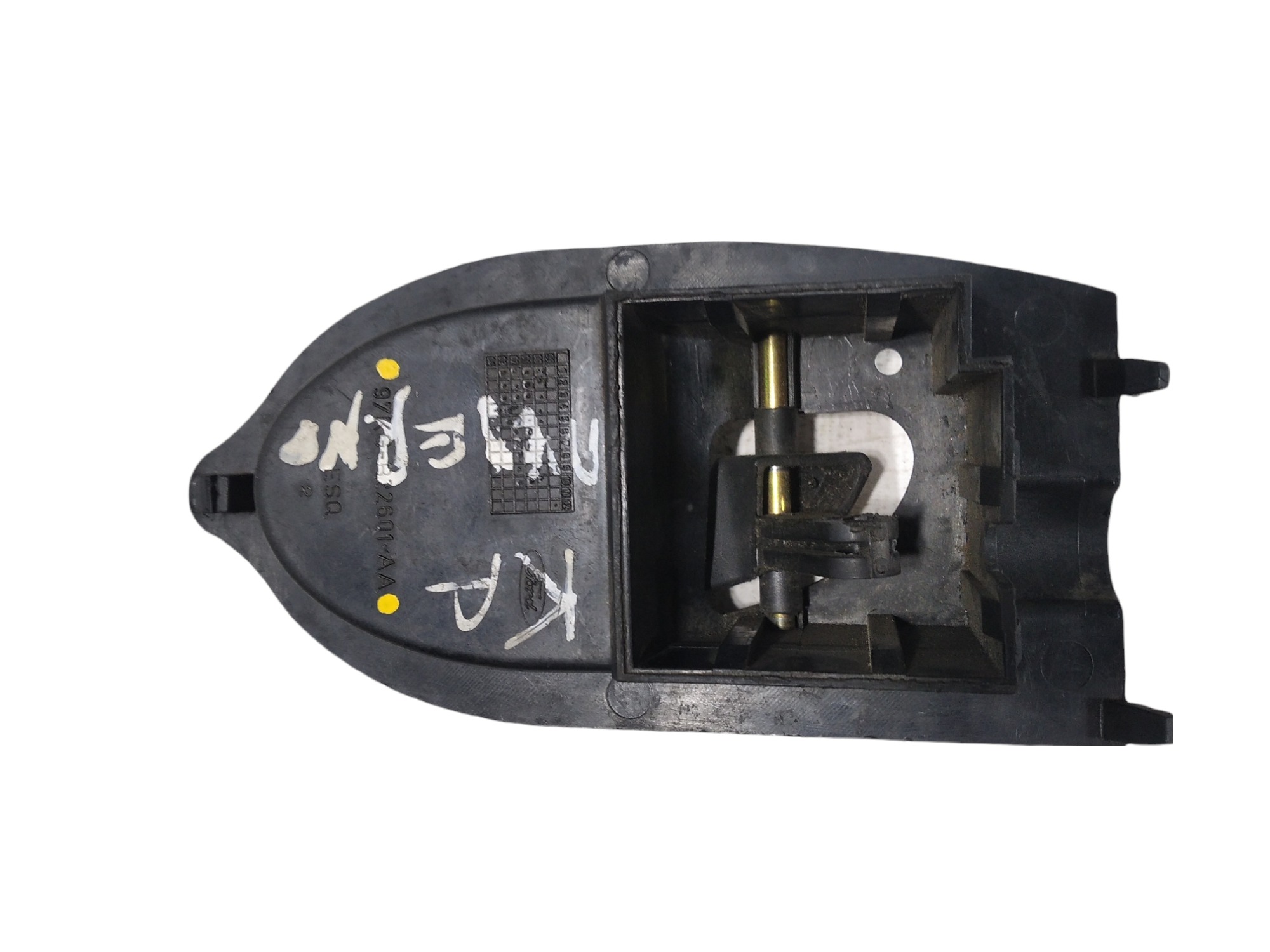 Maçaneta Interna Esquerdo Ford Ka 2007 97 Kgb22601a V214 Preto Dianteira 5