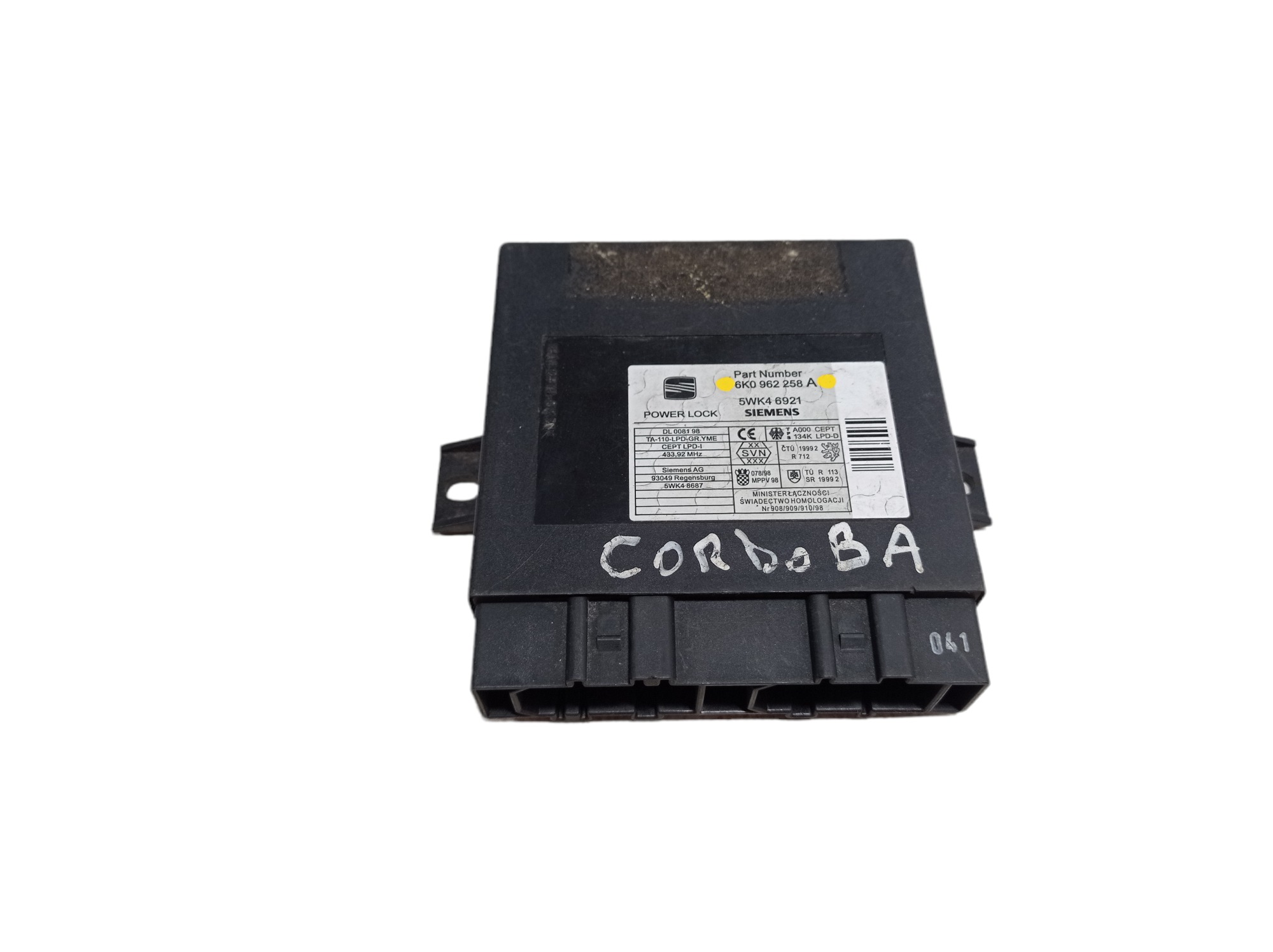 Modulo Conforto Seat Cordoba Ibiza 2000 6k0962258a V68 4