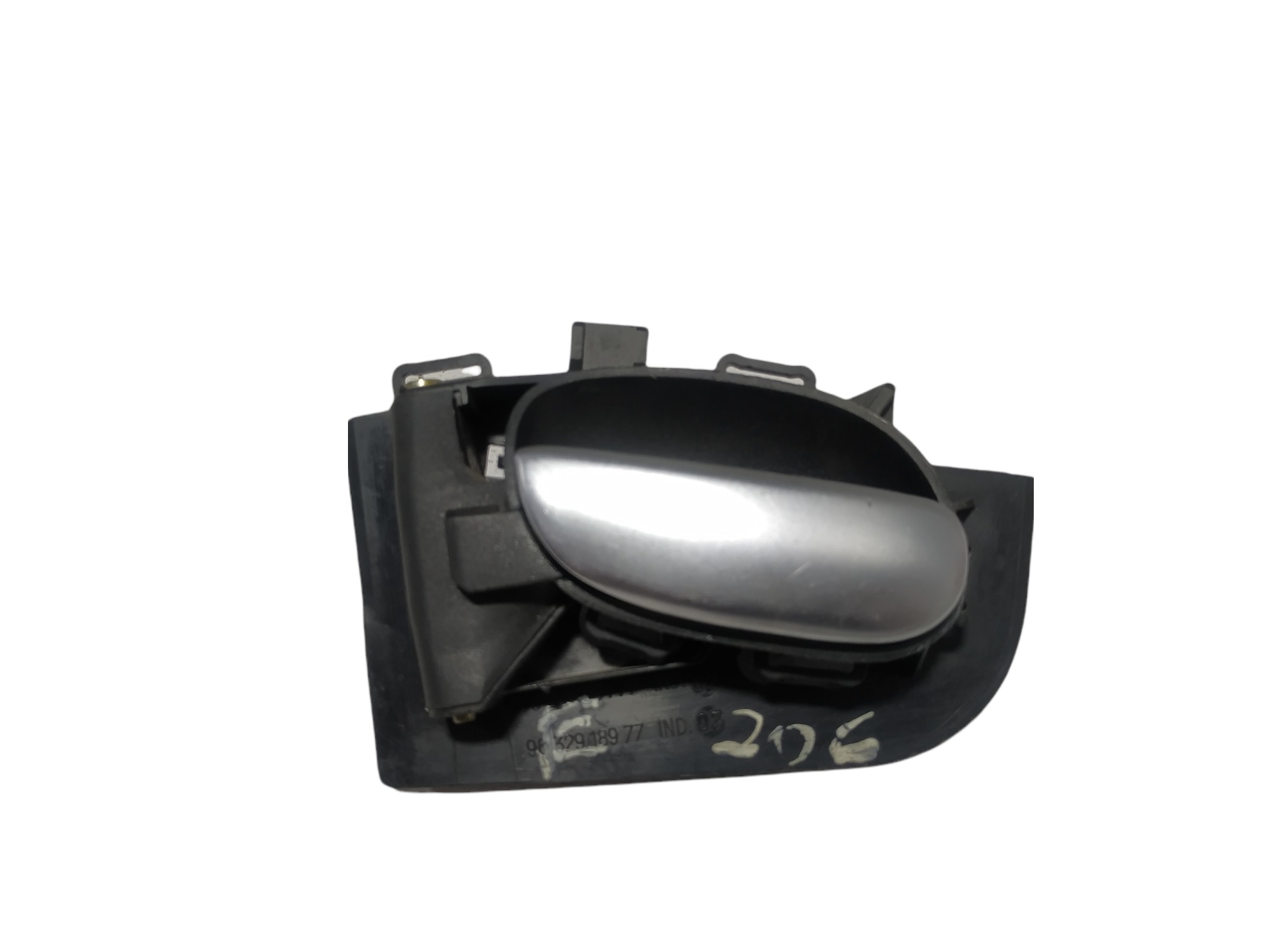 Maçaneta Interna Dianteira Esquerda Peugeot 206 2006 V33 Prateado 1