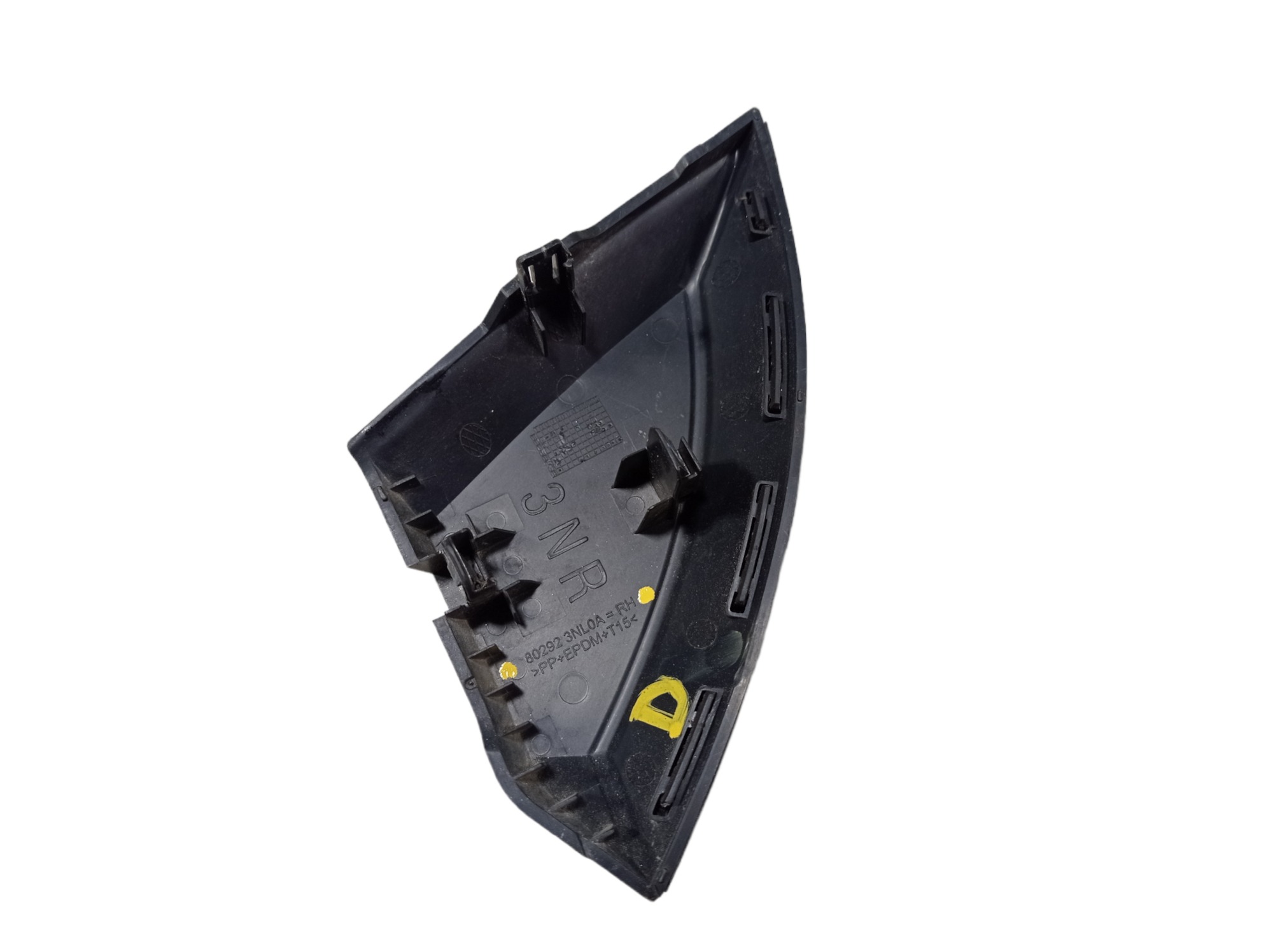 Acabamento Retrovisor Direito Nissan Leaf 2019 V488 Preto 2