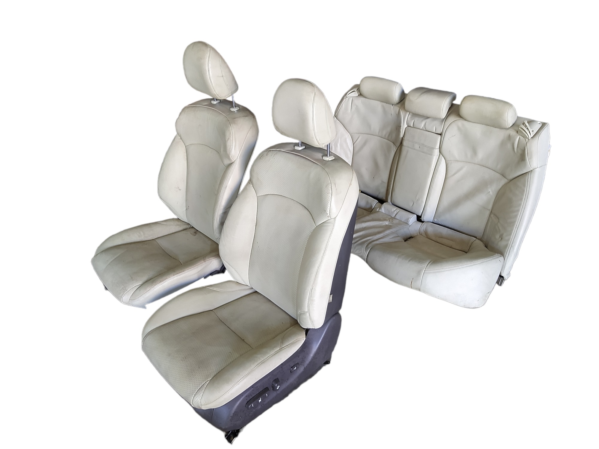 Jogo Banco De Couro  Lexus Is300 3.0 V6 2012 V545 Creme 2