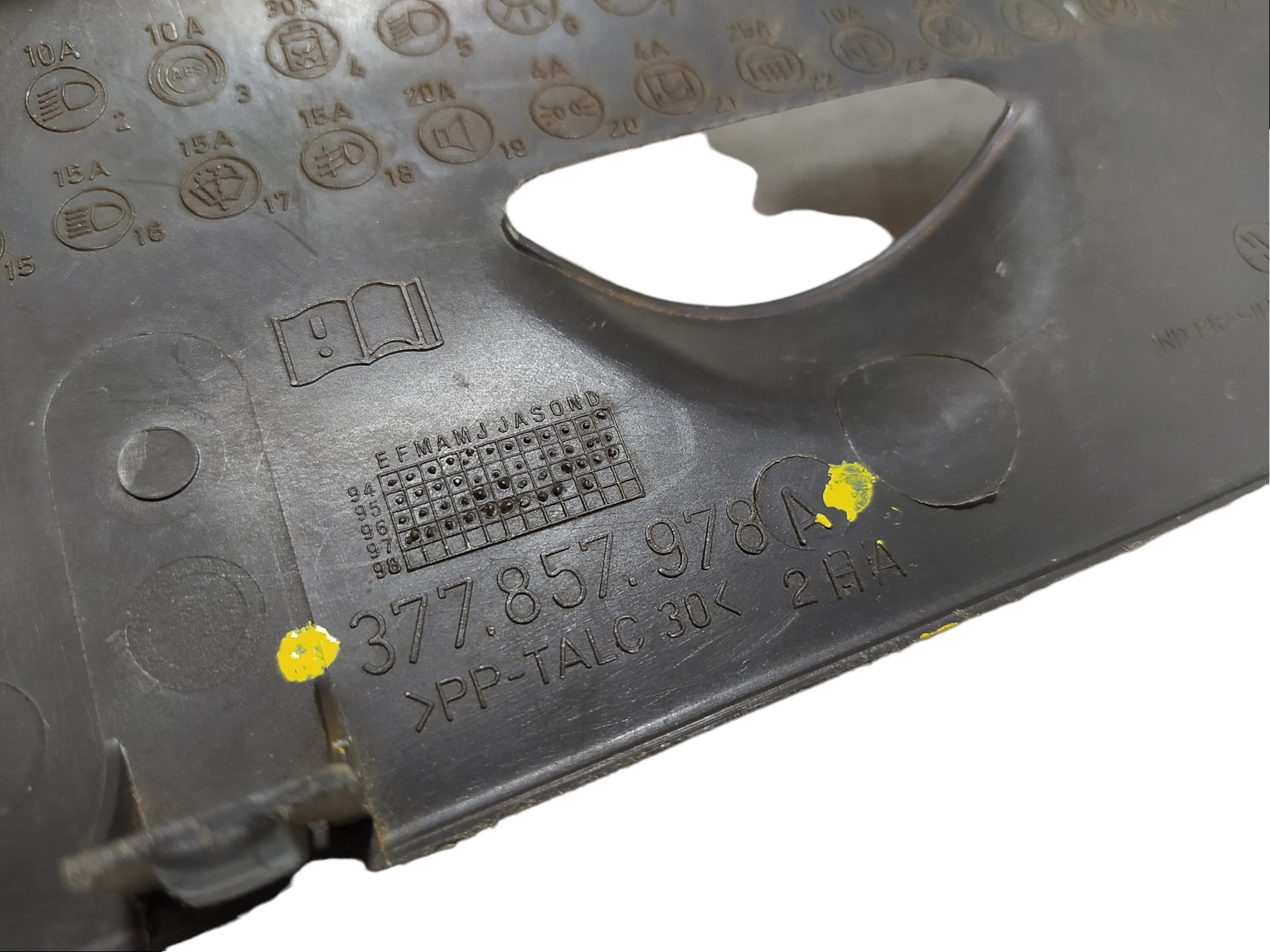 Tampa Caixa Fusiveis Vw Gol Parati Saveiro G2 377857978a Vl 10