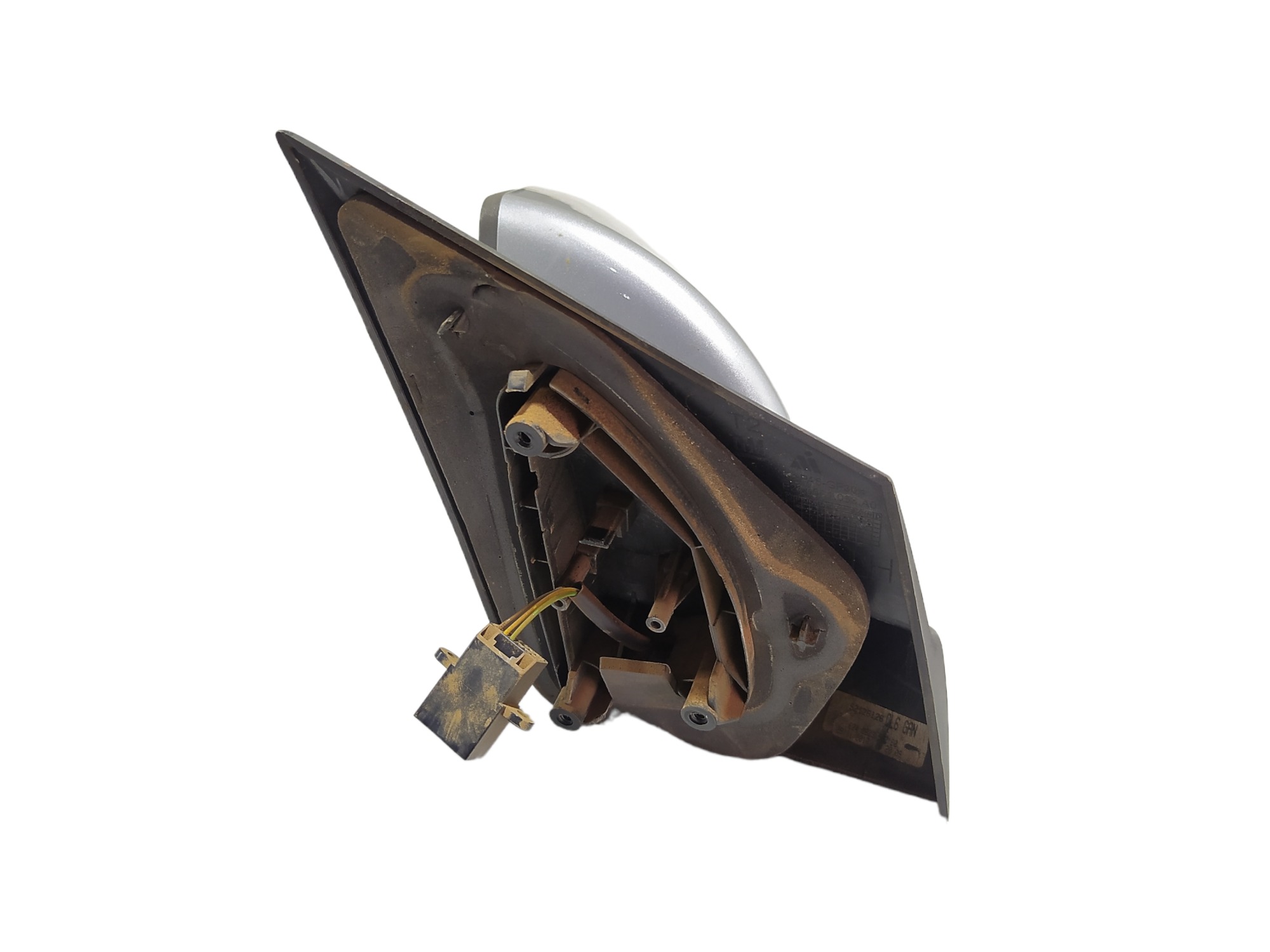 Carcaça Retrovisor Esquerdo Gm Prisma 2018 E11026674 V486 Prata E Preto 9