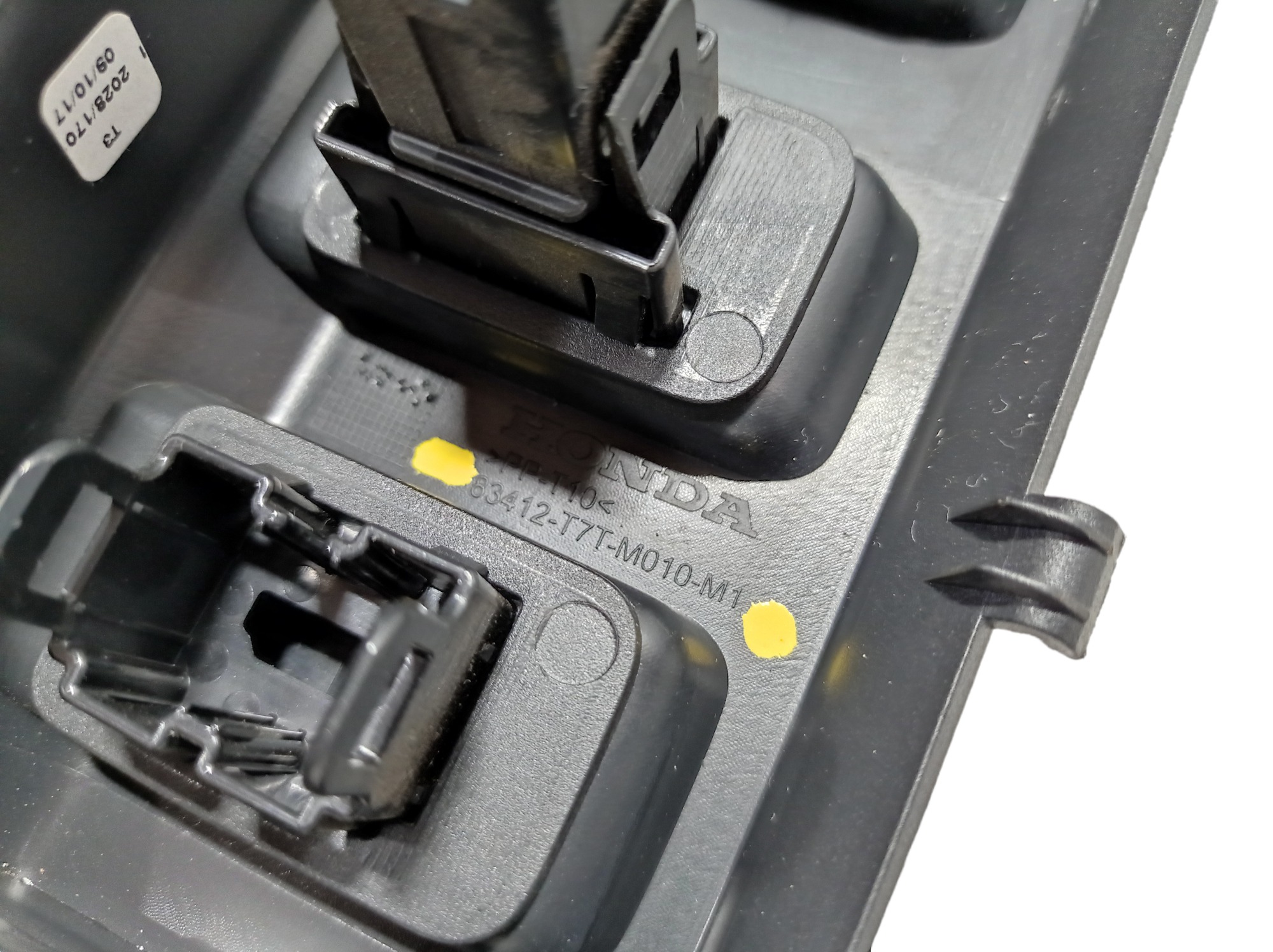 Moldura Tomada 12v Entrada Usb Honda Hrv 2016 A 2021 V322 Preto 8