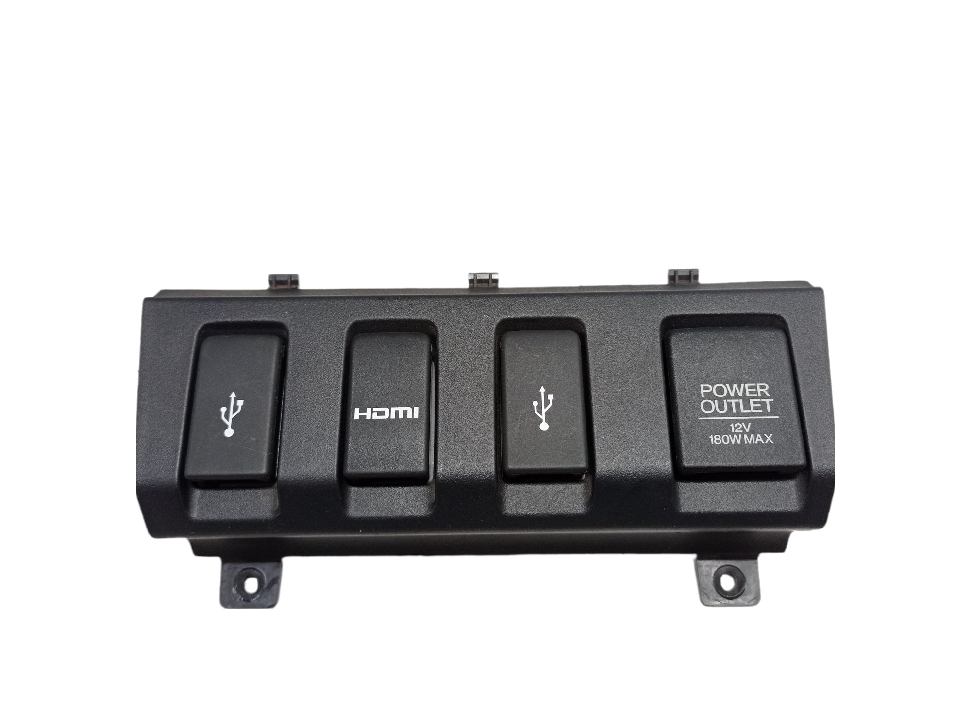 Moldura Tomada 12v Entrada Usb Honda Hrv 2016 A 2021 V322 Preto 7