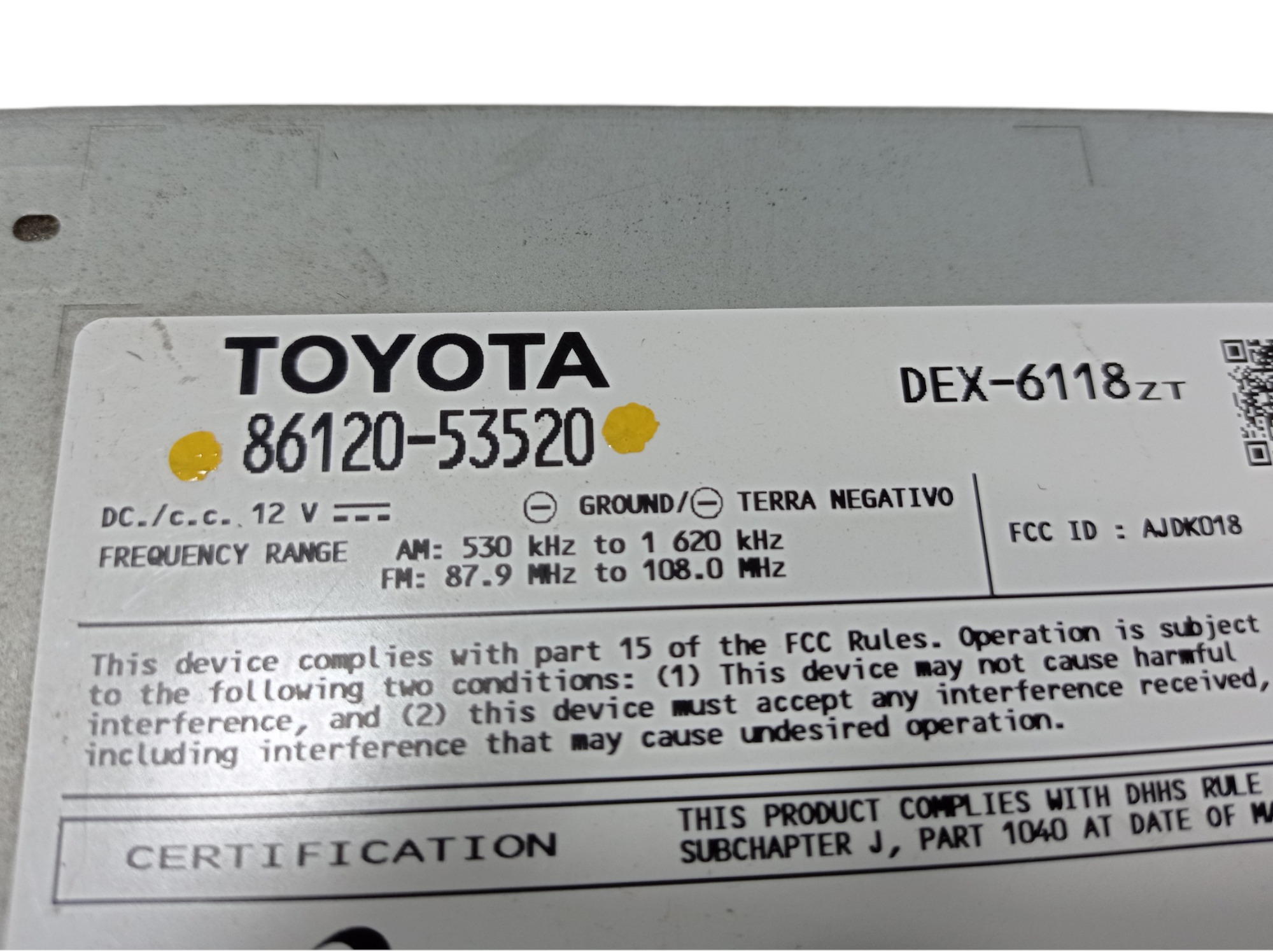 Rádio Cd Lexus Is300 3.0 2012 V545 6