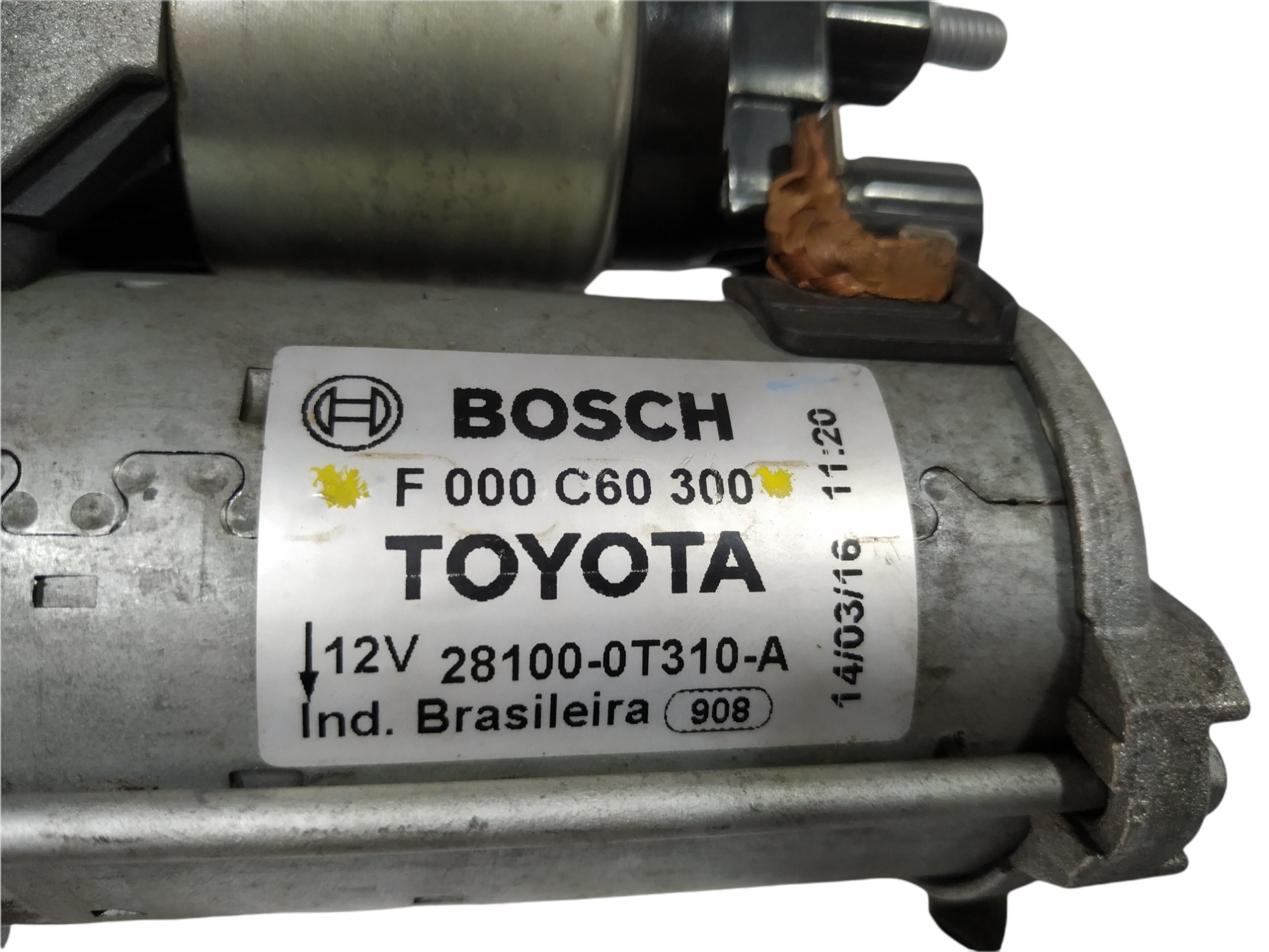 Motor De Arranque Toyota Corolla 2.0 16v 2016 V372 2