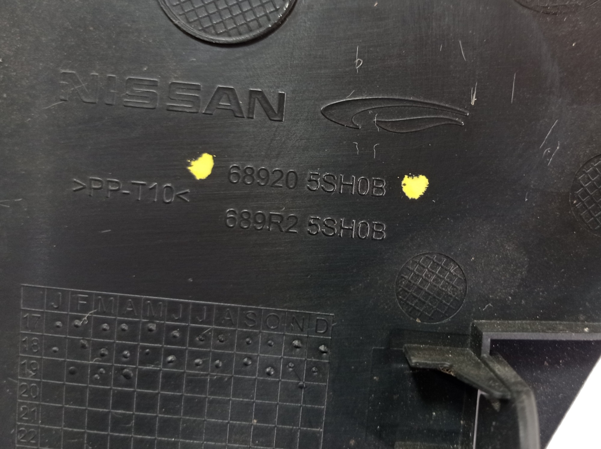 Acabamento Direito Console Nissan Leaf 2019 689205sh0b V488 7