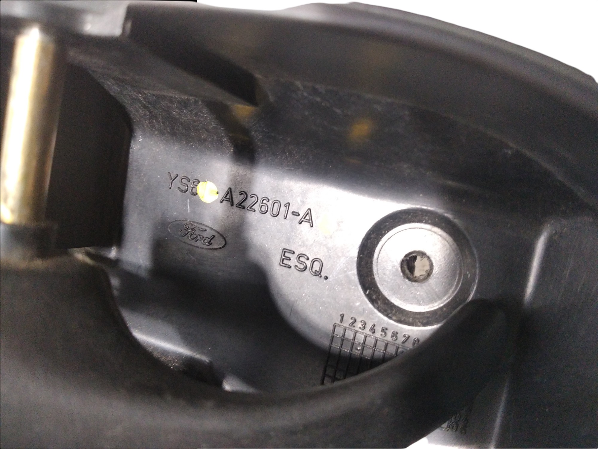Maçaneta Interna Dianteiro Esquerdo Ford Ka 1997 V214 Preta Dianteira 8