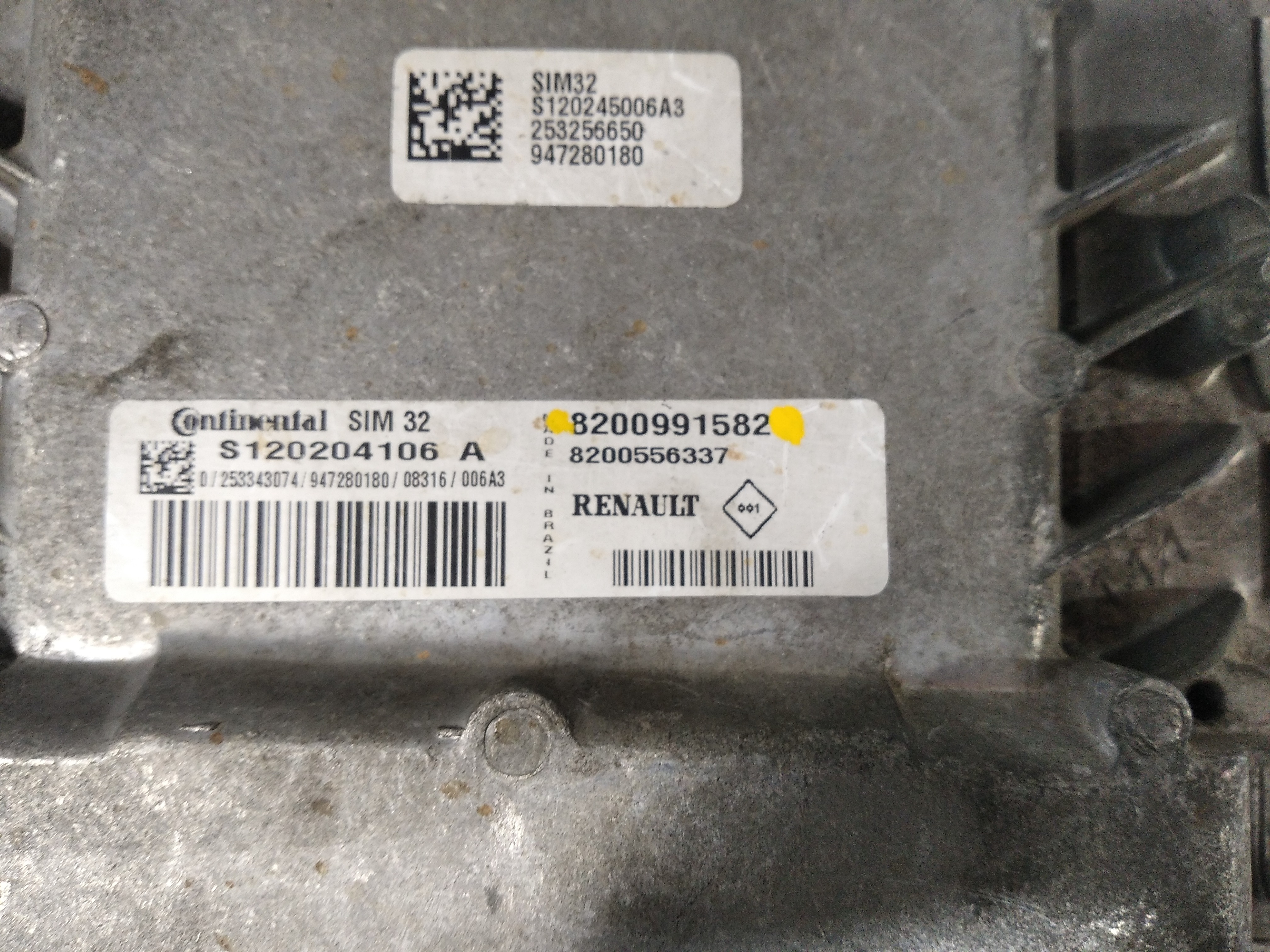 Kit Módulo Injeção Renault Logan 2009 8200991582 V223 3