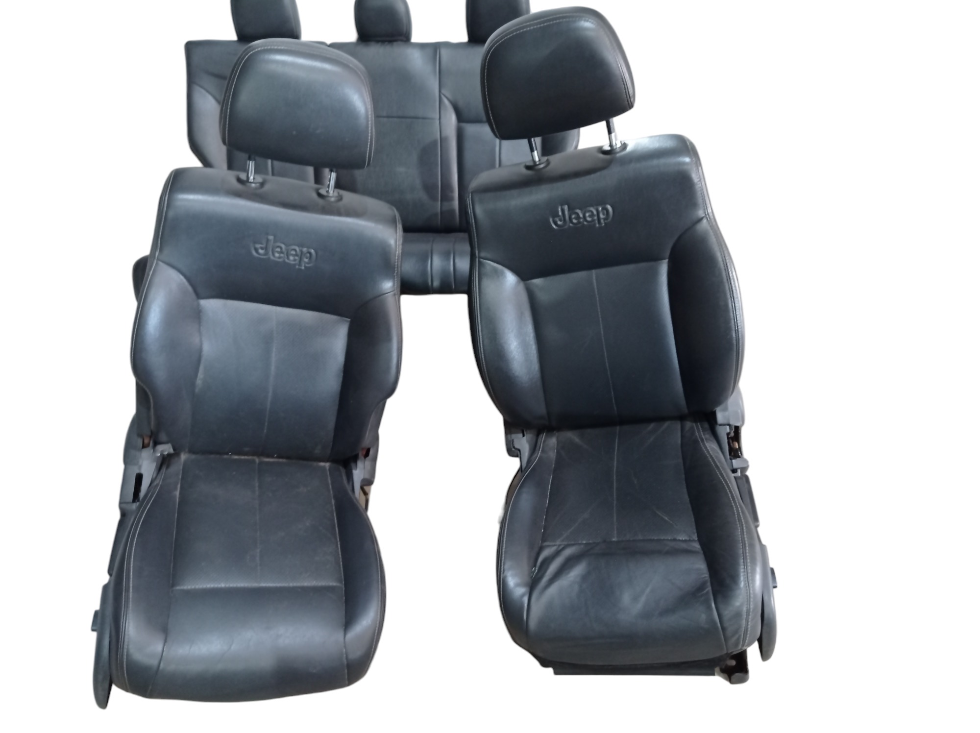 Jogo Banco De Couro Jeep Cherokee Limited 2012 V561 Preto 7