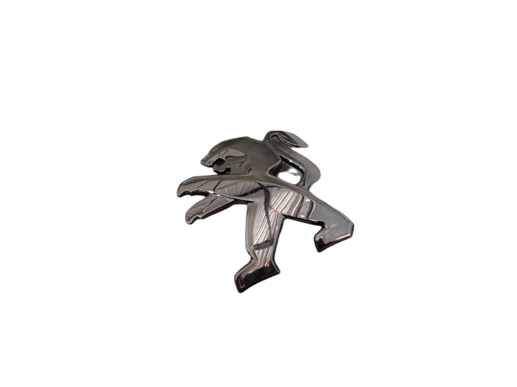 Emblema Tampa Traseira Peugeot 208 2014 V312 Prata 1