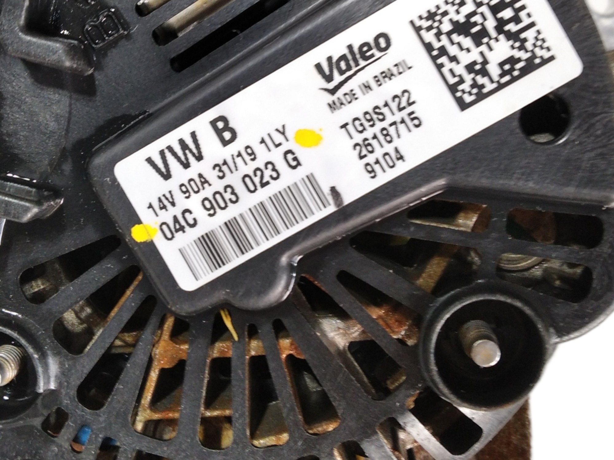 Alternador Vw Saveiro Cross 1.6 16v 2020 04c903023g V467 5
