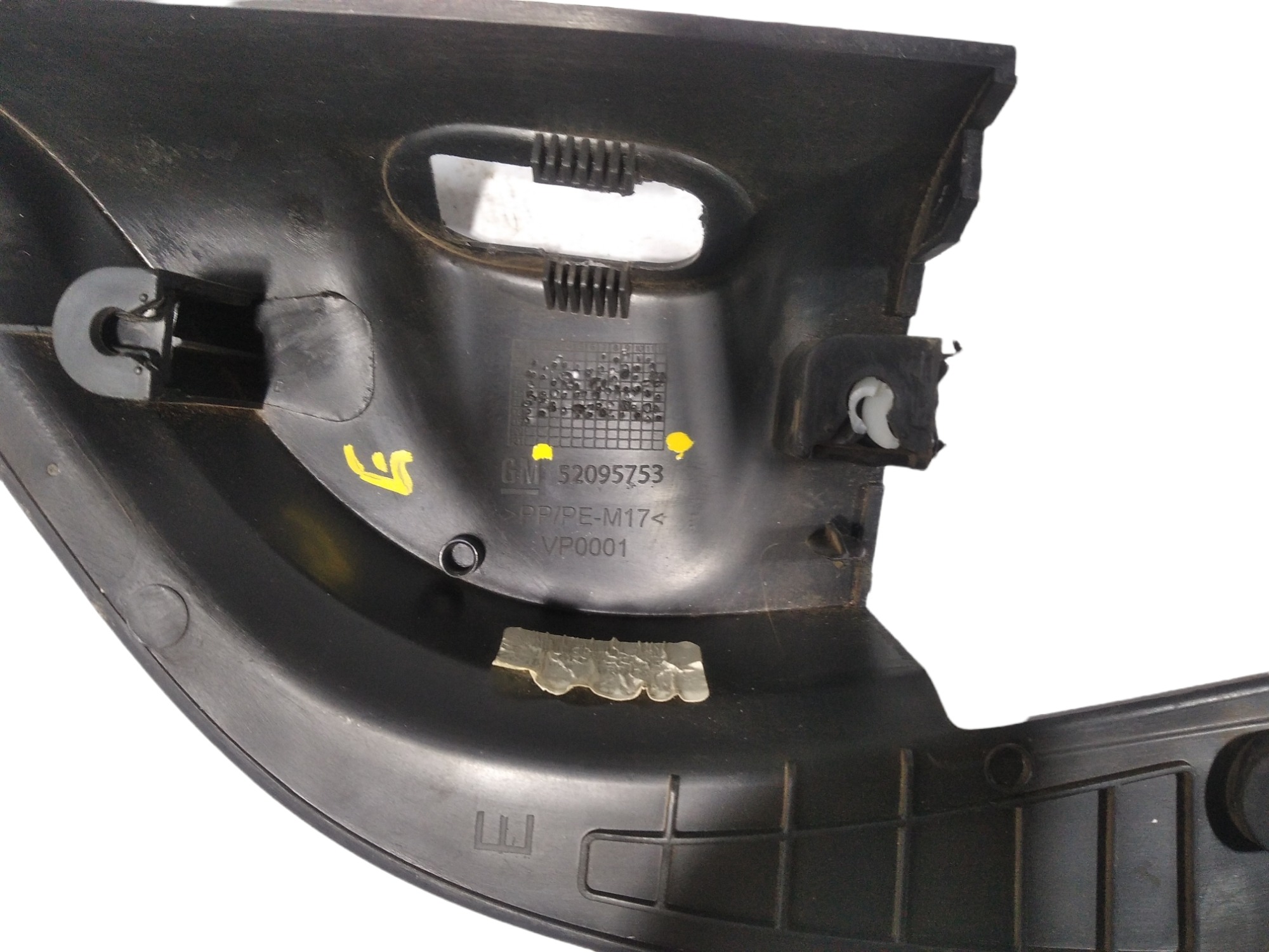 Acabamento Interno Retrovisor Esquerdo Gm Prisma 2019 V338 Preto 5
