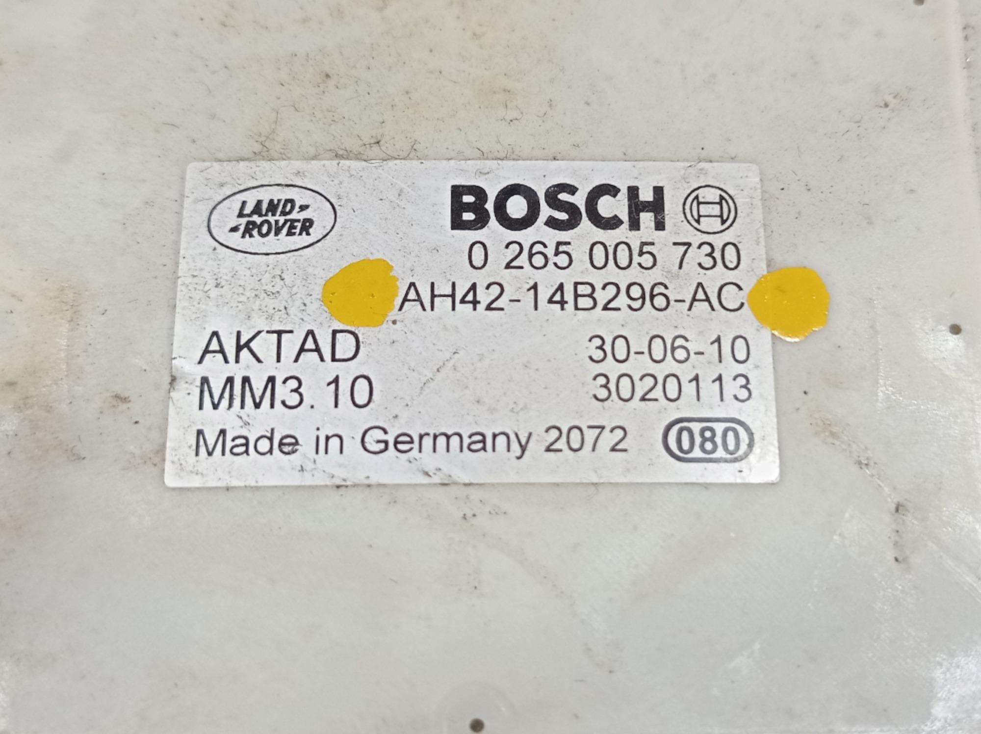 Sensor Aceleração Range Rover Vogue 2009 A 2012 V546 8