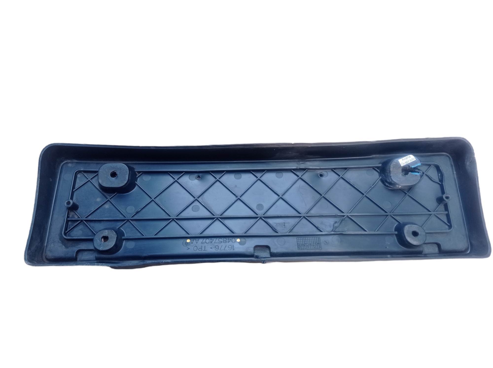 Suporte Da Placa Chrysler Grand Caravan 2003 3.3 V6 V458 Preto 6