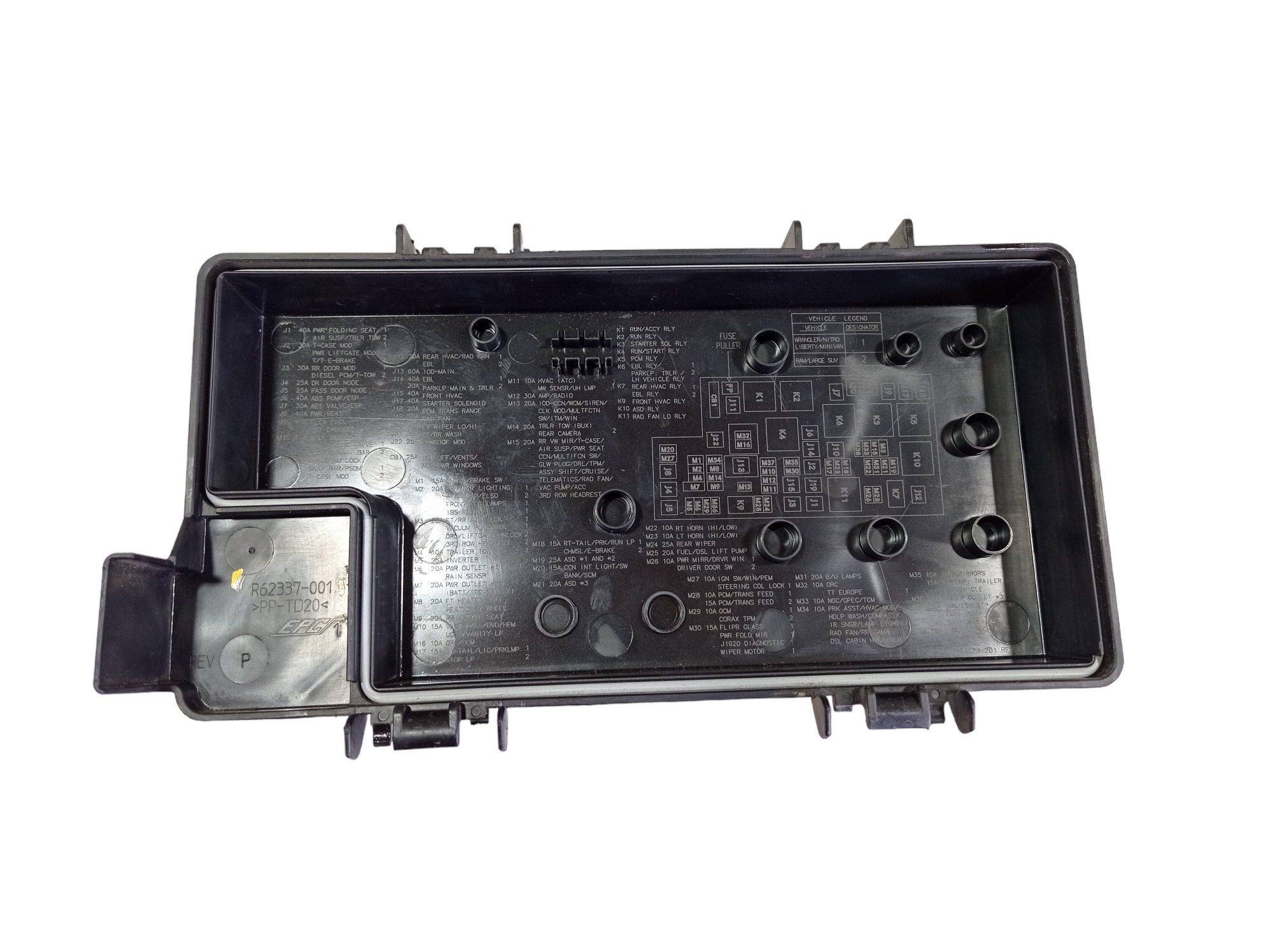 Tampa Caixa De Fusível Jeep Cherokee 2012 R62337001 V561 4