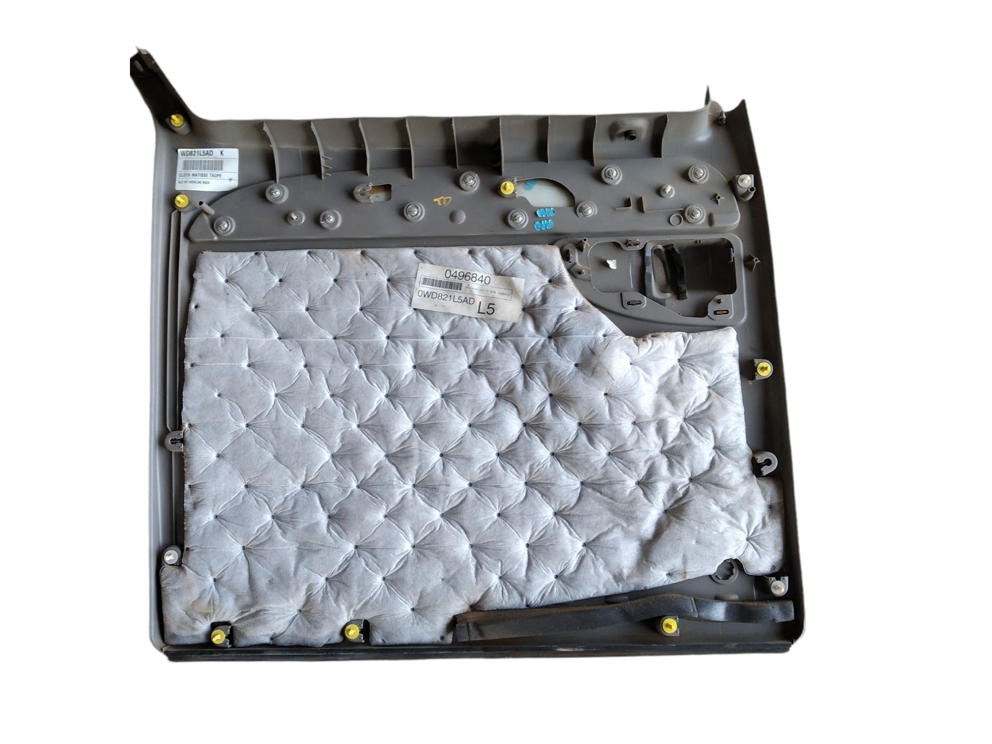 Forro Porta Traseiro Direito Grand Caravan 2003 V458 Marrom-claro 9