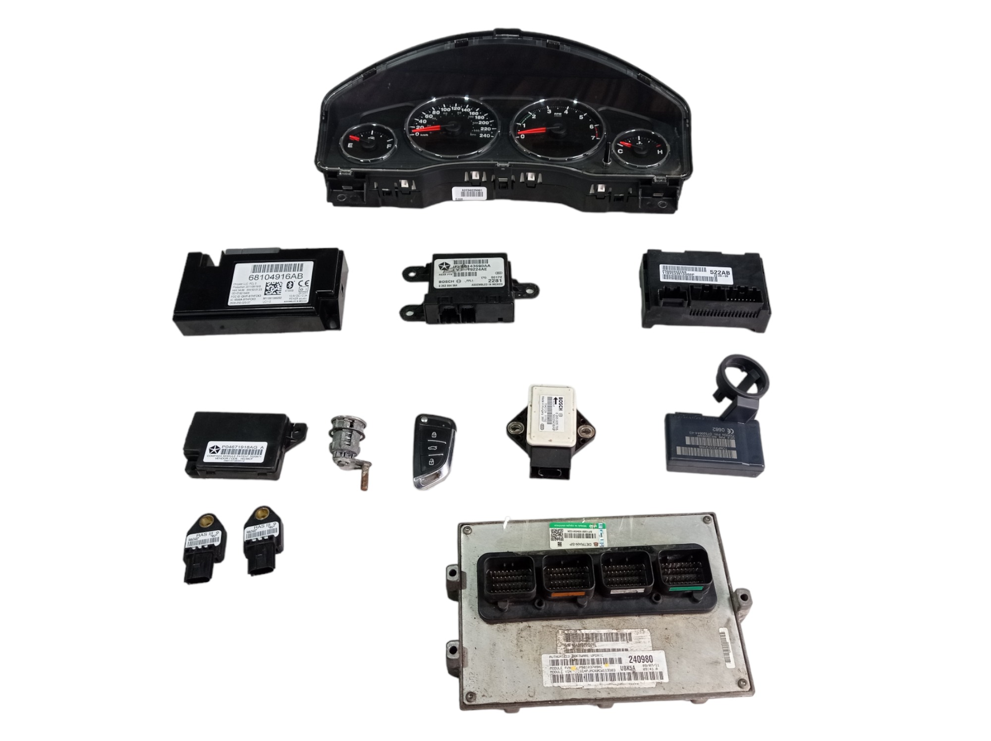 Kit Módulo Injeção Jeep Cherokee Limited 3.7 2012 V561 4