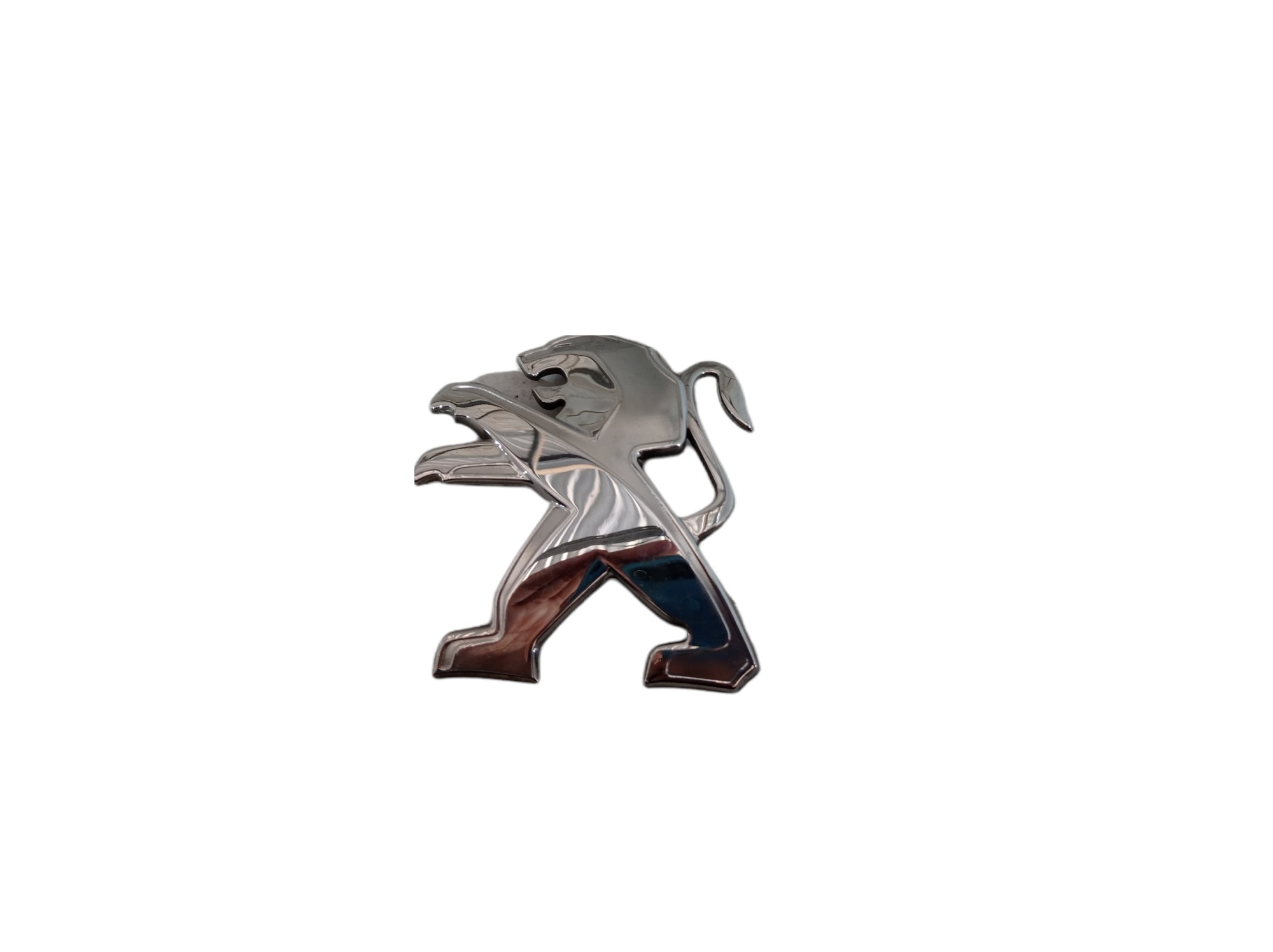 Emblema Tampa Traseira Peugeot 208 2014 V312 Prata 2