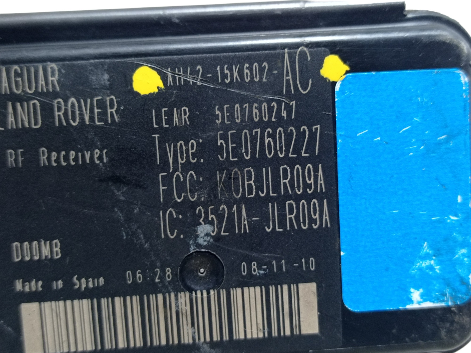Central Eletronica Alarme Range Rover Ah4215k602ac V289 7