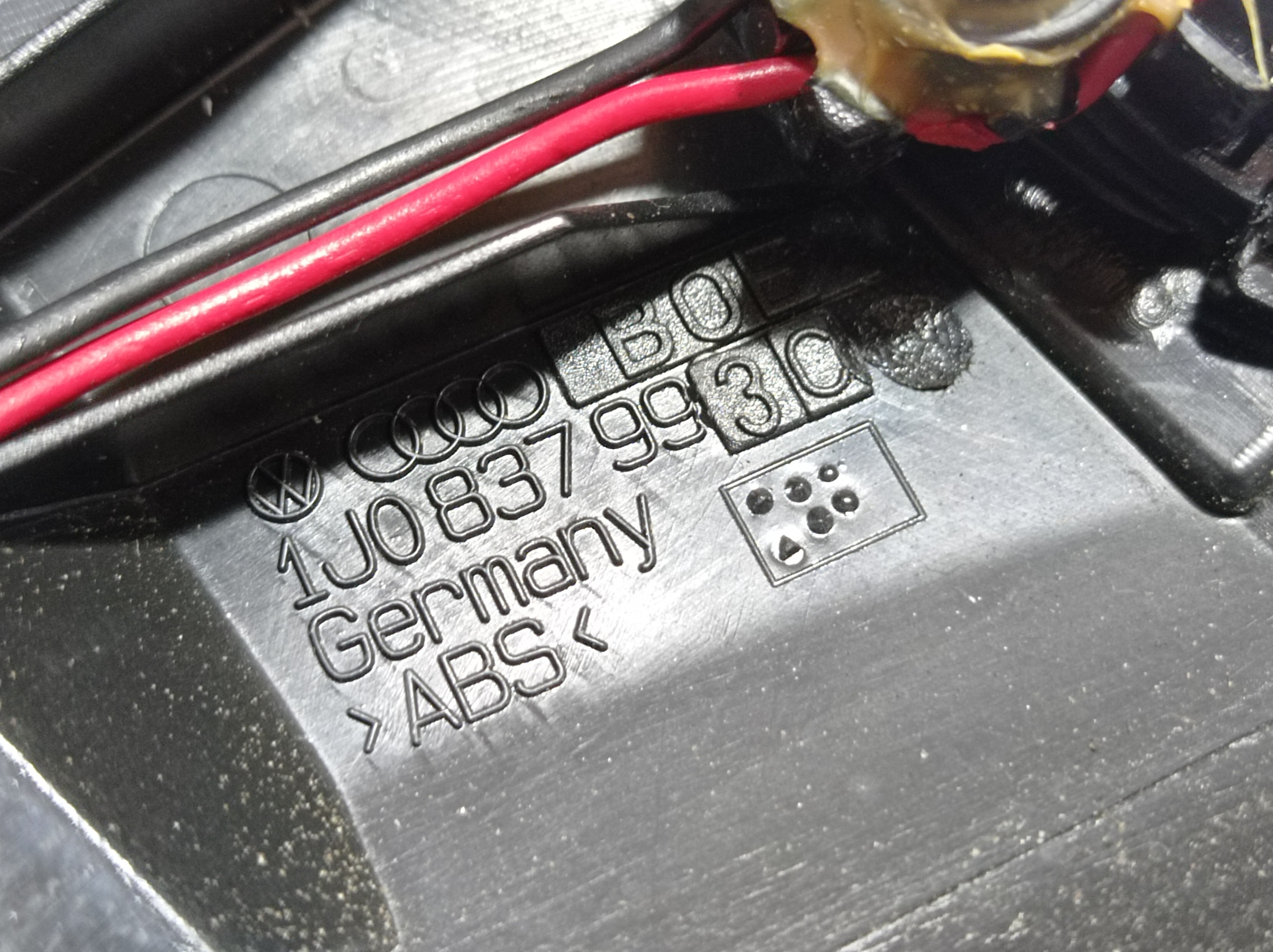 Acabamento Interno Retrovisor Esquerdo Vw Golf 2009 V317 Preto 7