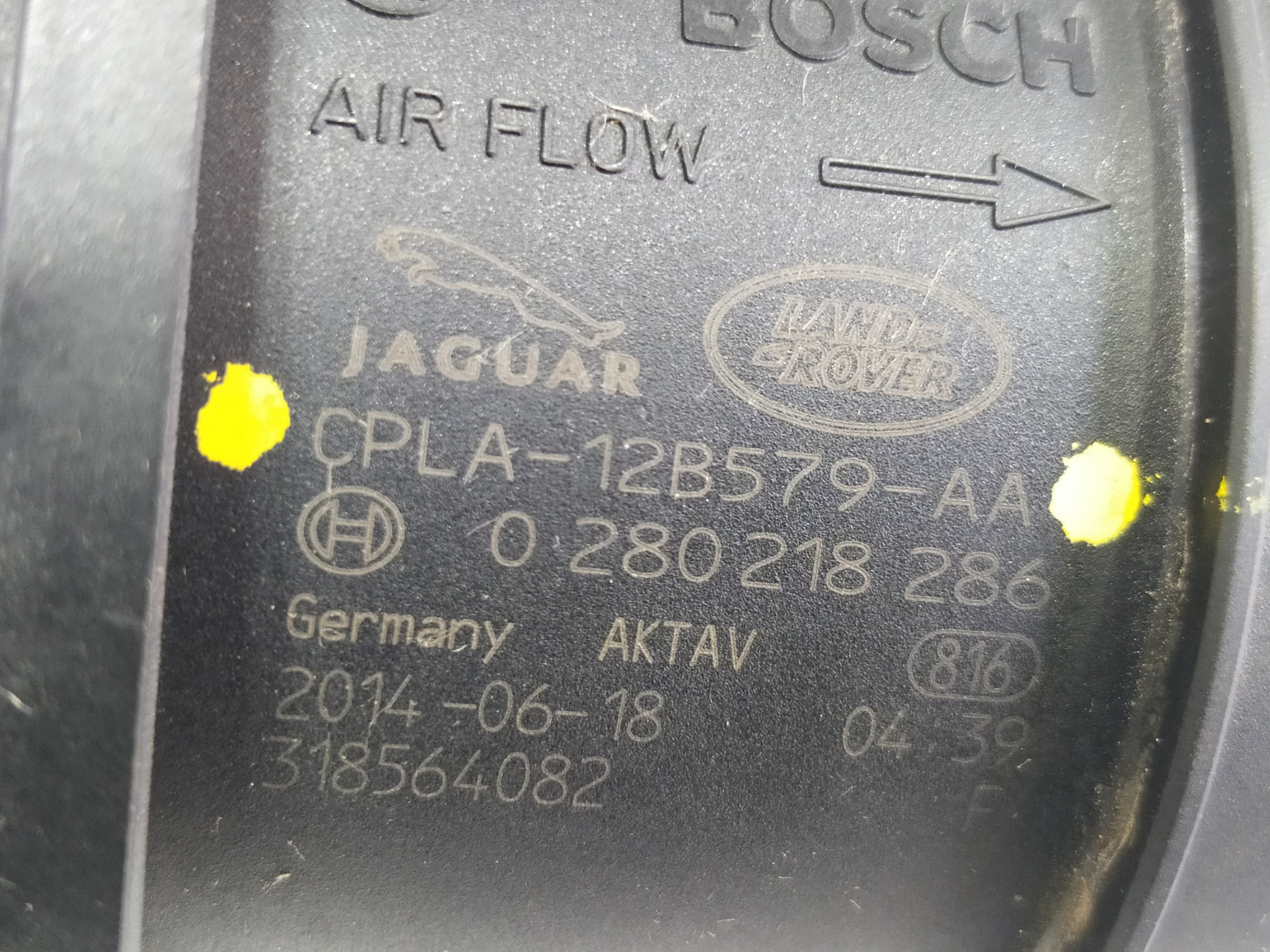Sensor Fluxo Ar Direito Range Rover Sport 3.0 2014 V573 7