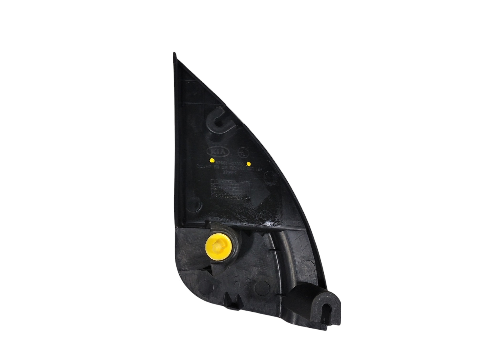 Acabamento Interno Retrovisor Direito Kia Picanto 2009 V291 Preto 6