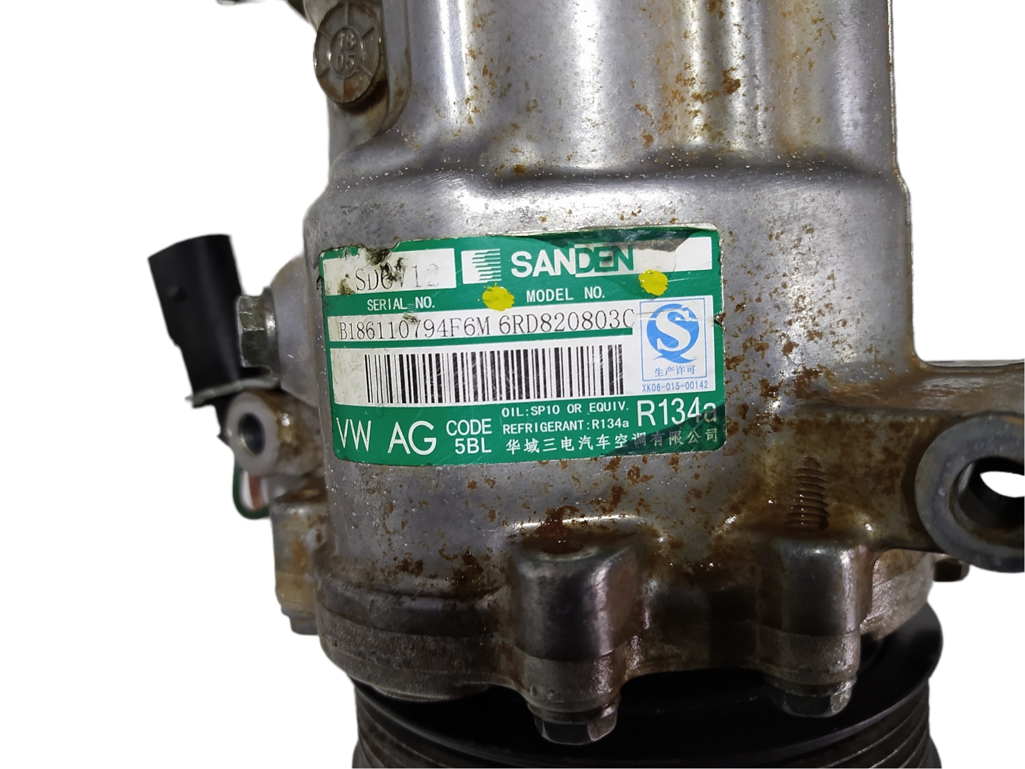 Compressor Ar Condicionado Vw Saveiro Cross 1.6 2020 V467 8