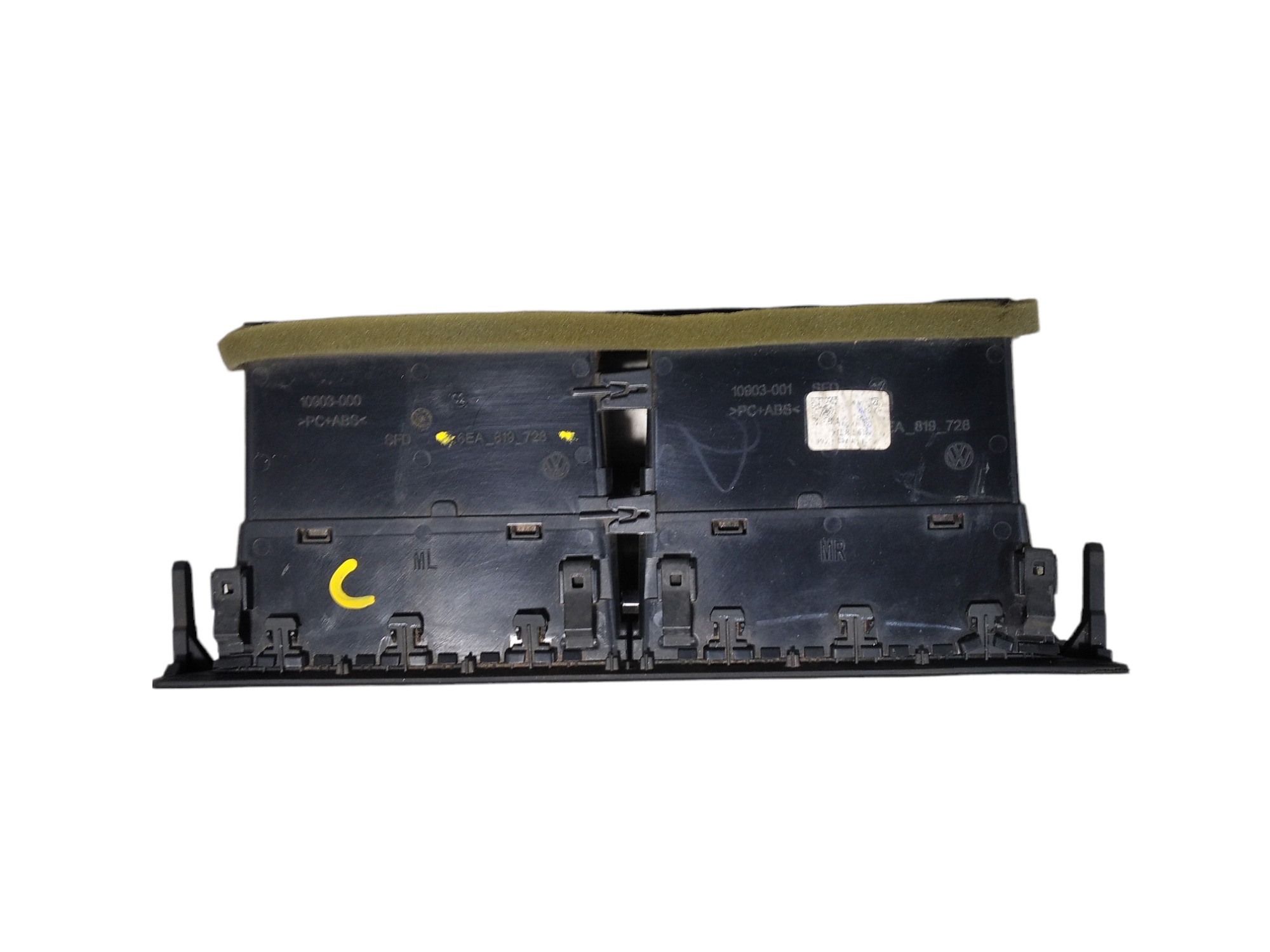 Difusor Ar Condicionado Central Vw Polo 2018 V329 6ea819728 7