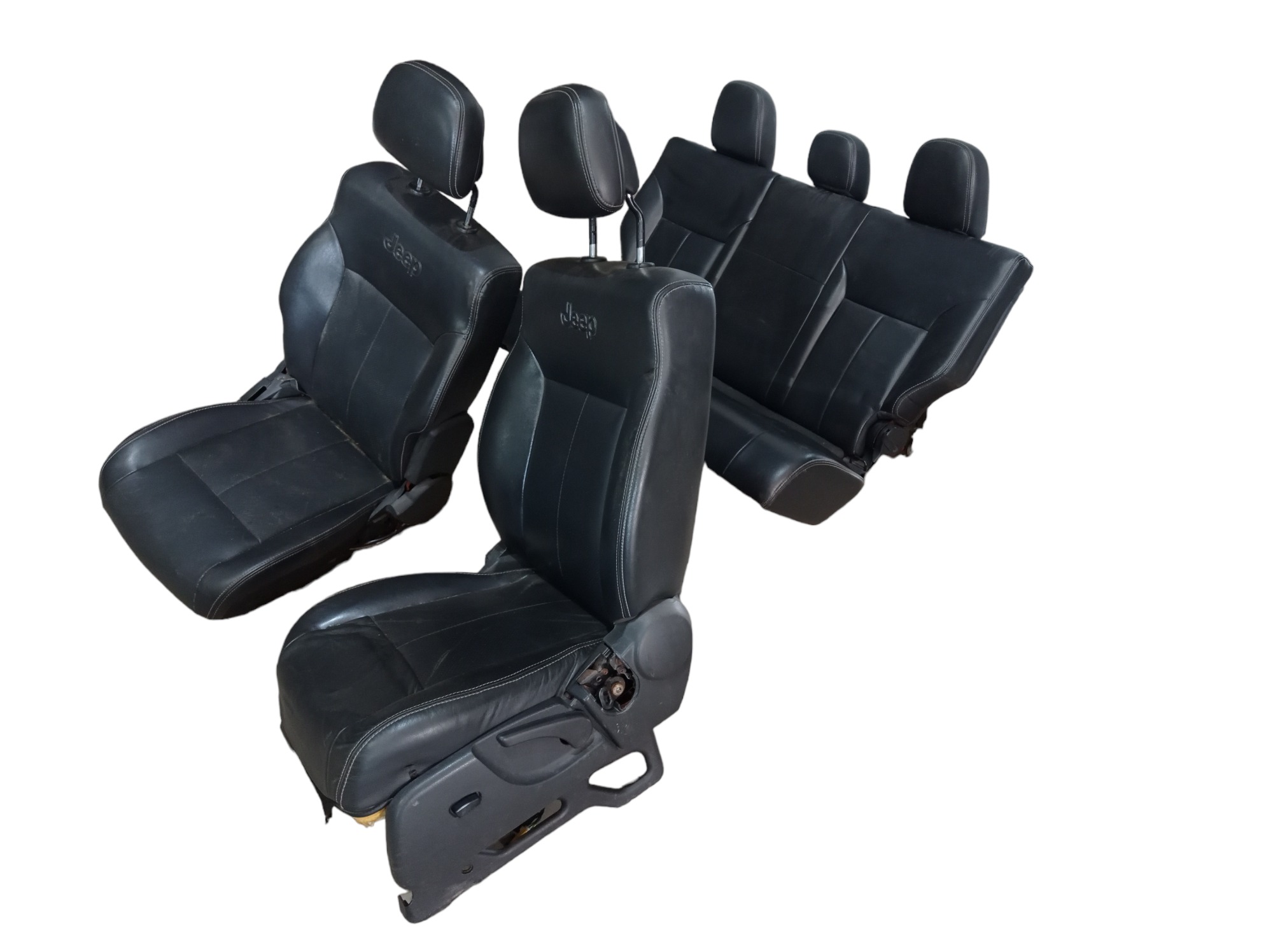 Jogo Banco De Couro Jeep Cherokee Limited 2012 V561 Preto 3