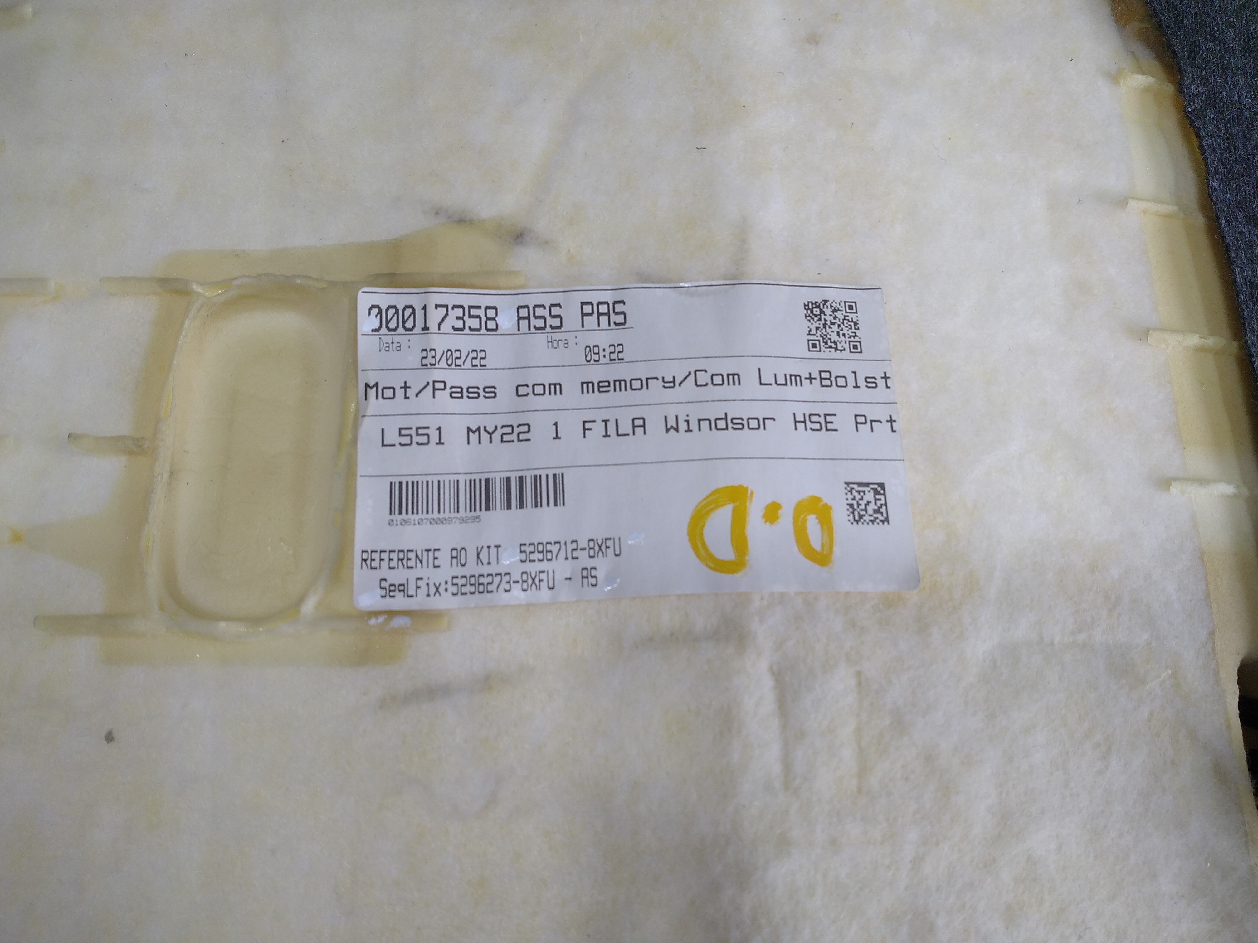 Acento Banco Dianteiro Direito Evoque 2.0 Flex 2022 V572 6