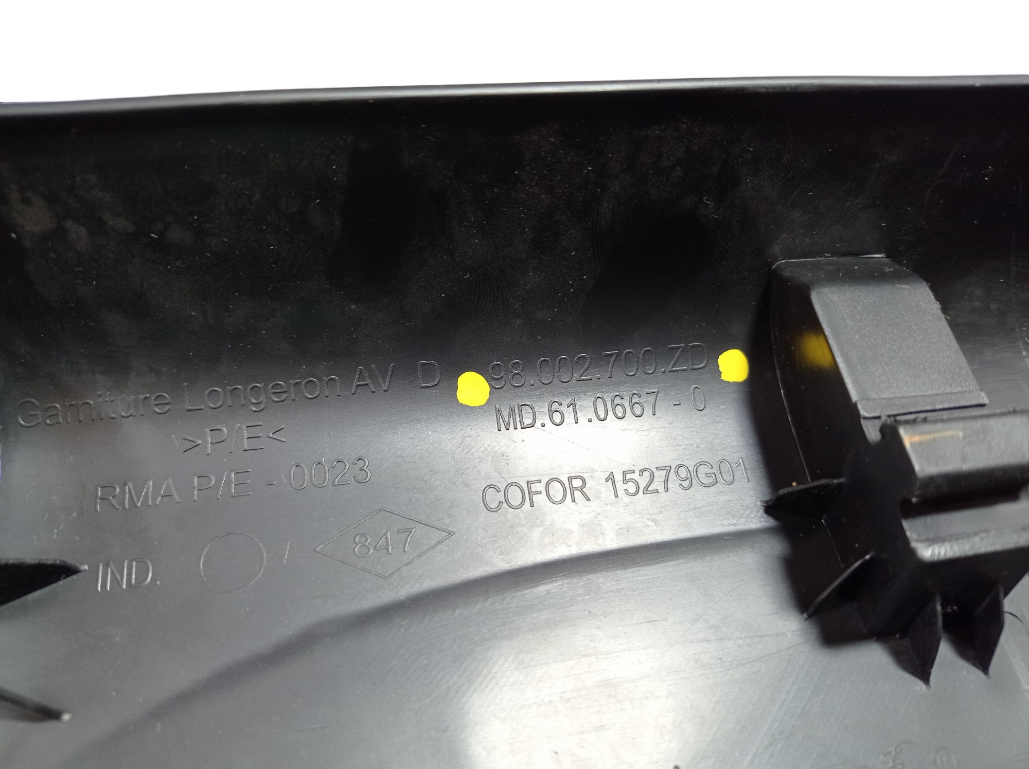 Soleira Dianteira Direita Peugeot 2008 2017 98002700zd V437 Preto 8
