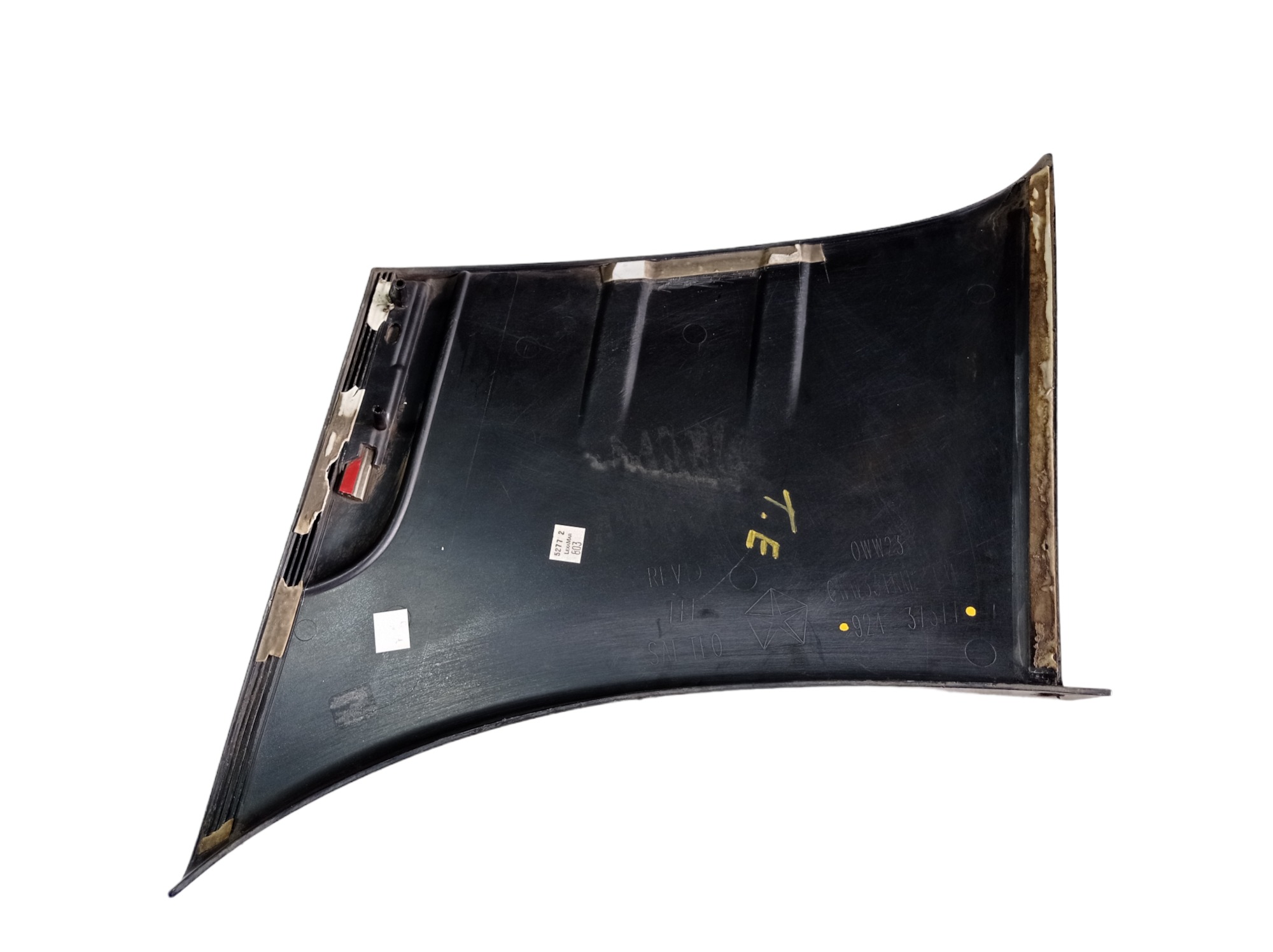 Friso Porta Traseiro Esquerdo Grand Caravan 2006 V487  Preto 5