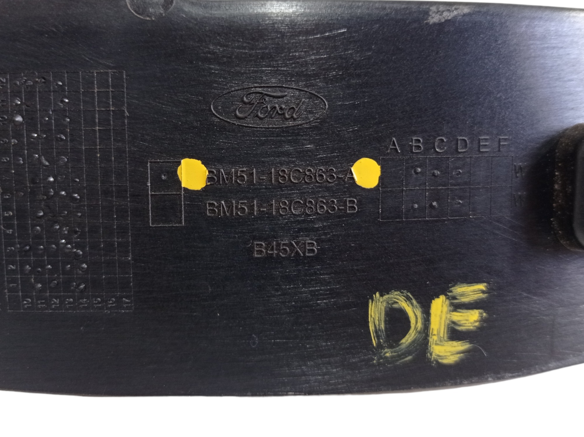Moldura Interna Retrovisor Esquerdo Ford Focus Se 2014 V476  Preto 7