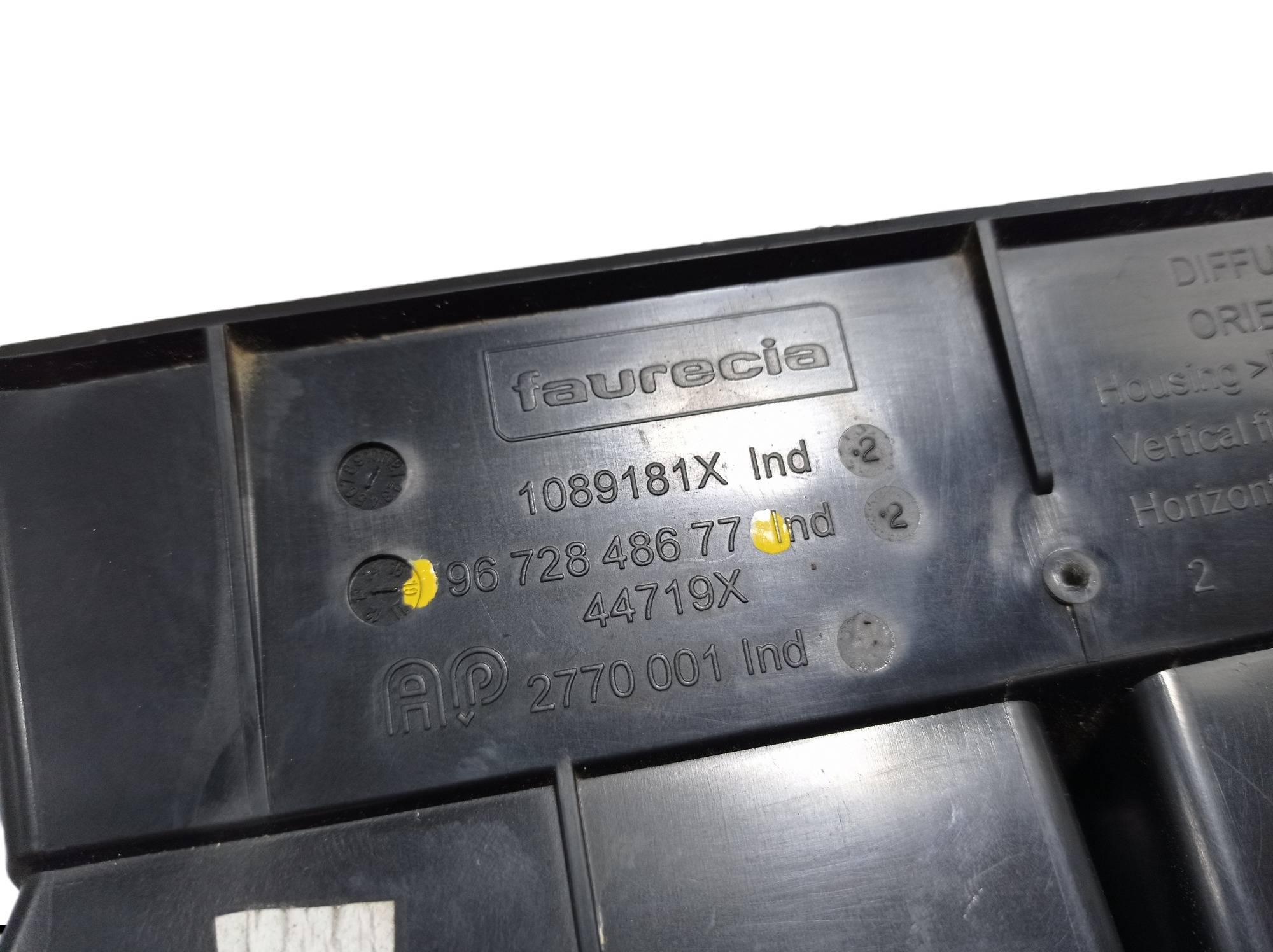 Difusor Ar Central Peugeot 208 2014 9672848677 V312 6