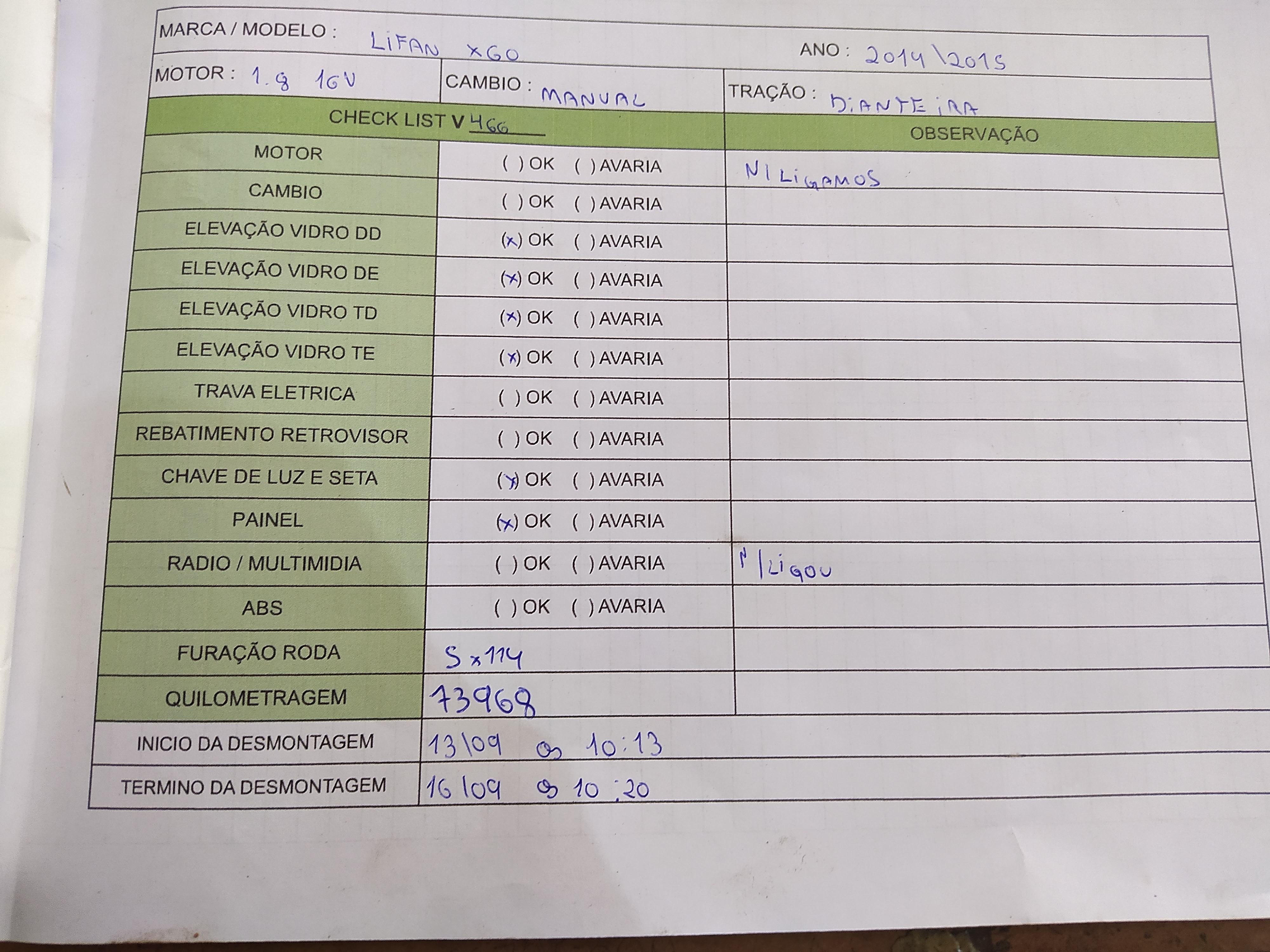 Lifan x60 1.8 16v 2015 informações gerais 1