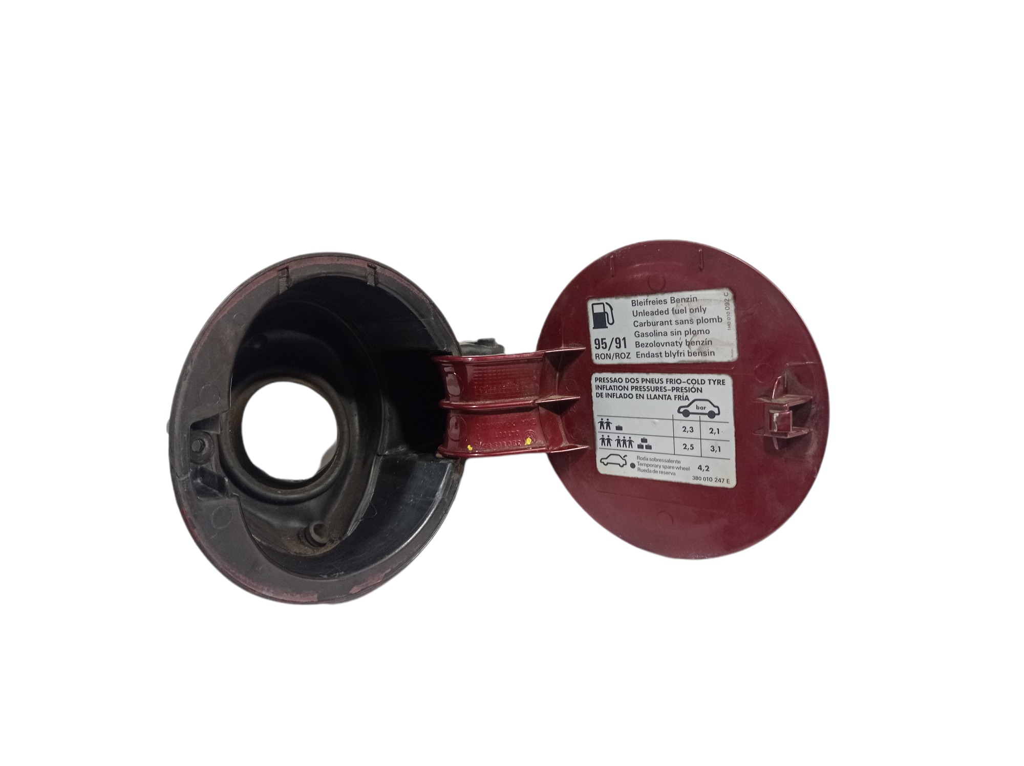 Portinhola Tanque Combustível Vw Passat  3b0809857 Vermelho 3