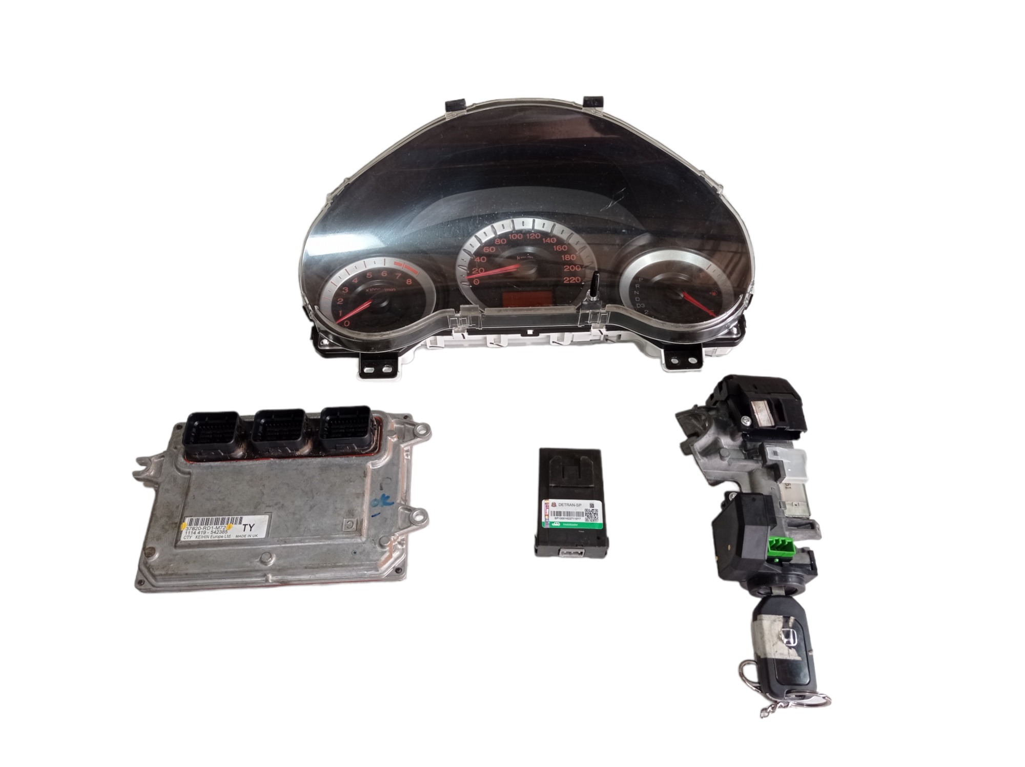 Kit Módulo Injeção Honda City Dx 1.5 16v 2011 V477 2