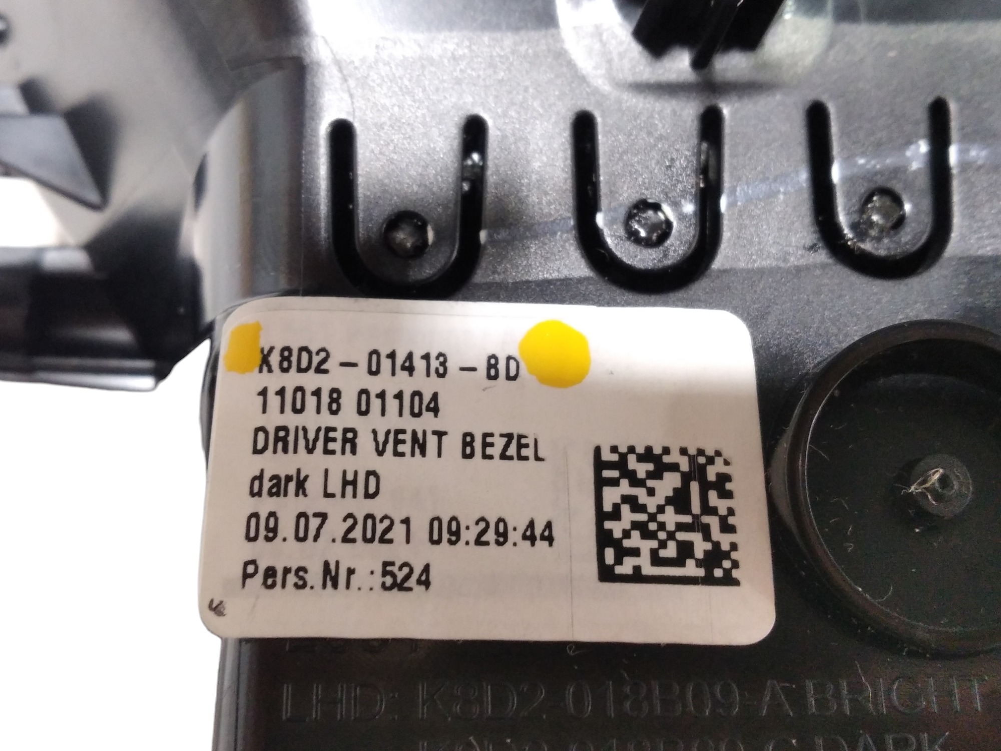 Difusor Ar Esquerdo Range Rover Evoque 2.0 Flex 2022 V572 9