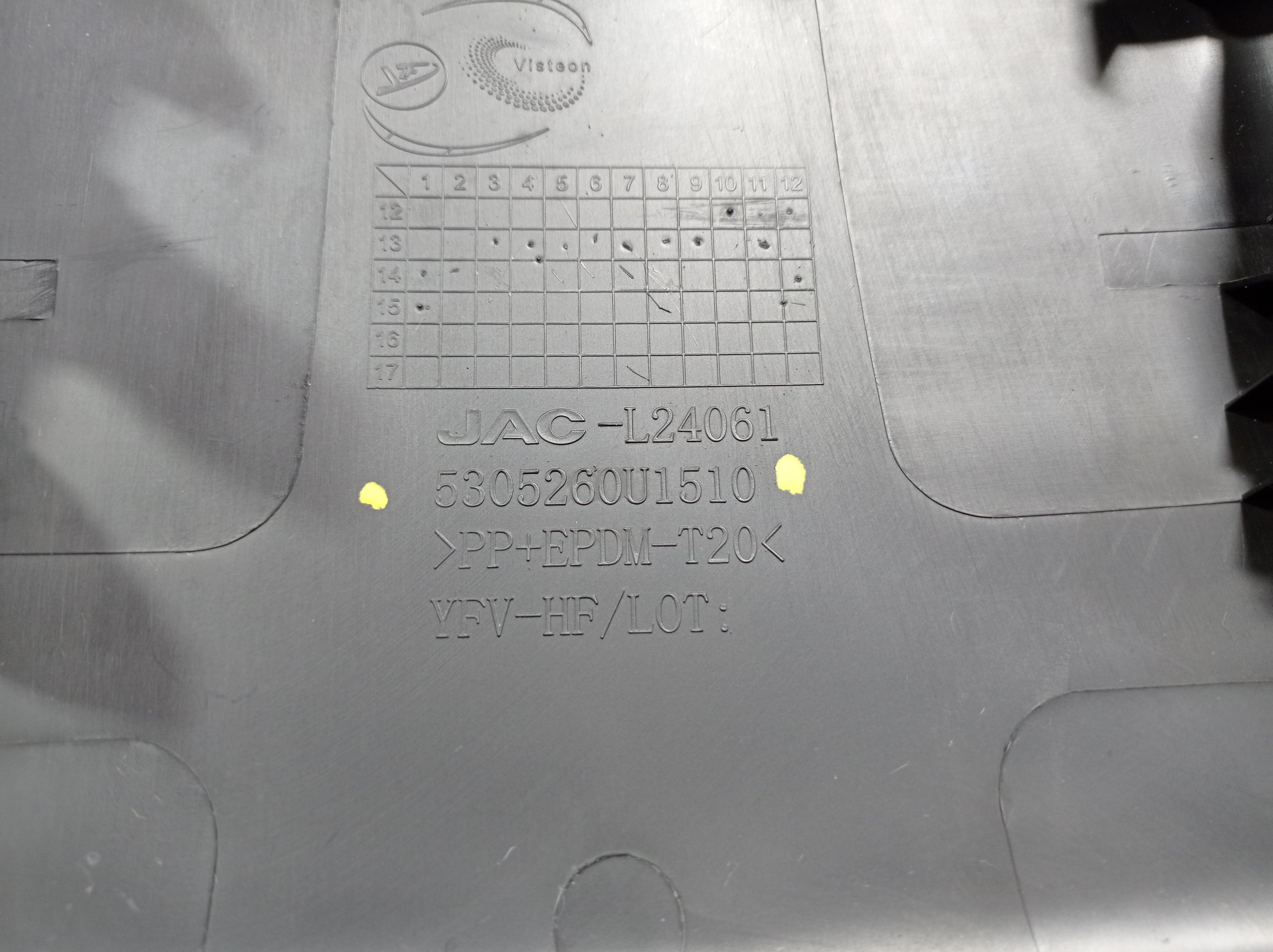 Acabamento Traseiro Console Jac T6 2016 V554 8