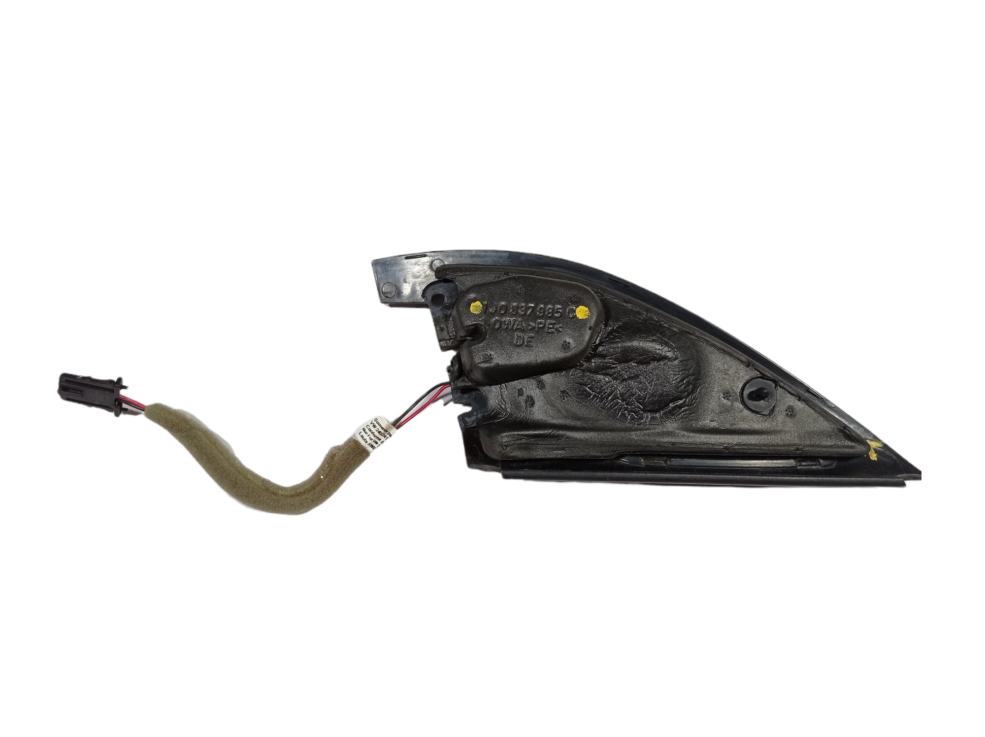 Acabamento Interno Retrovisor Esquerdo Vw Golf 2009 V435 Preto 3