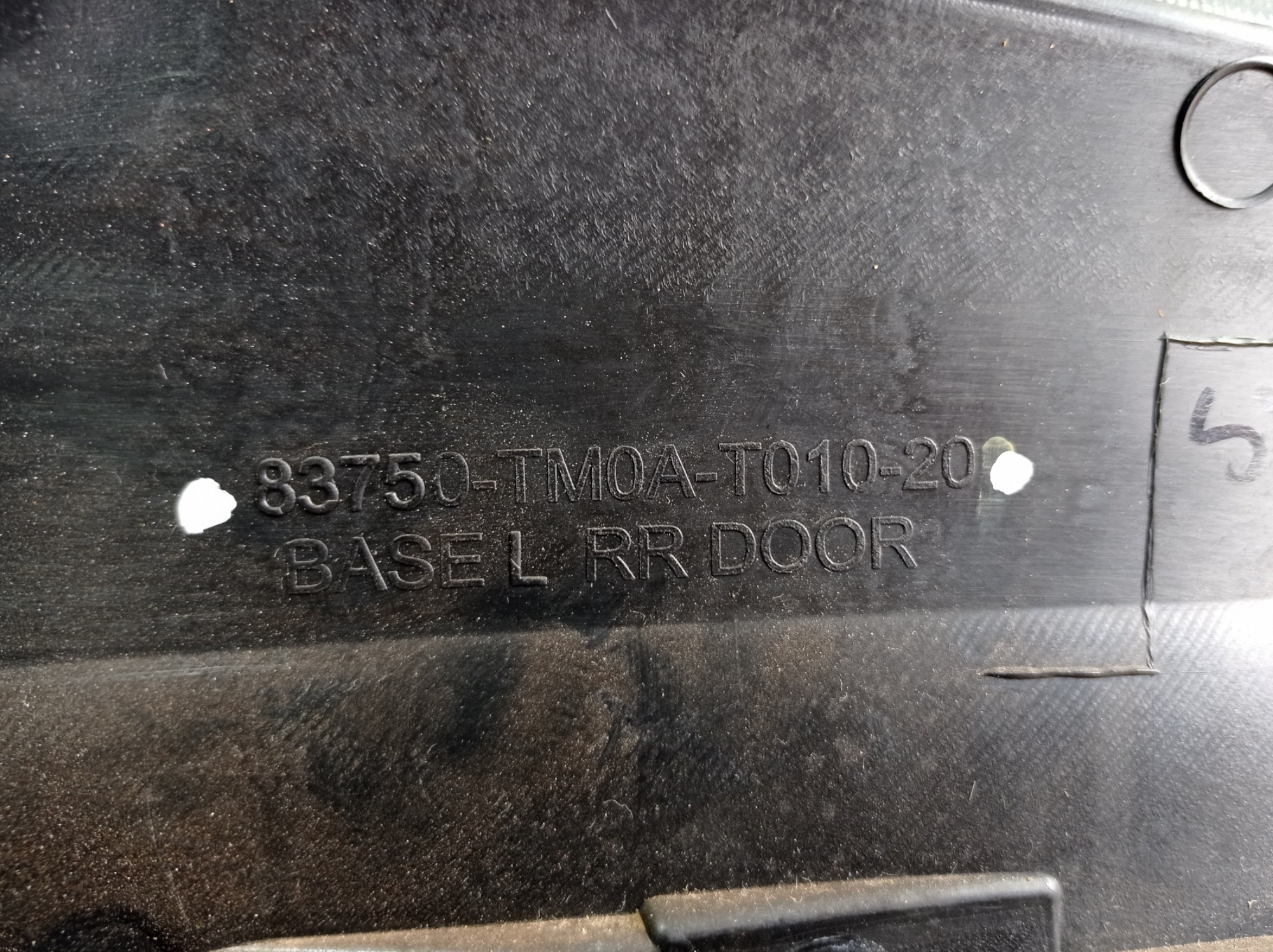 Forro Porta Traseira Esquerda Honda City Dx 2011 V477 9