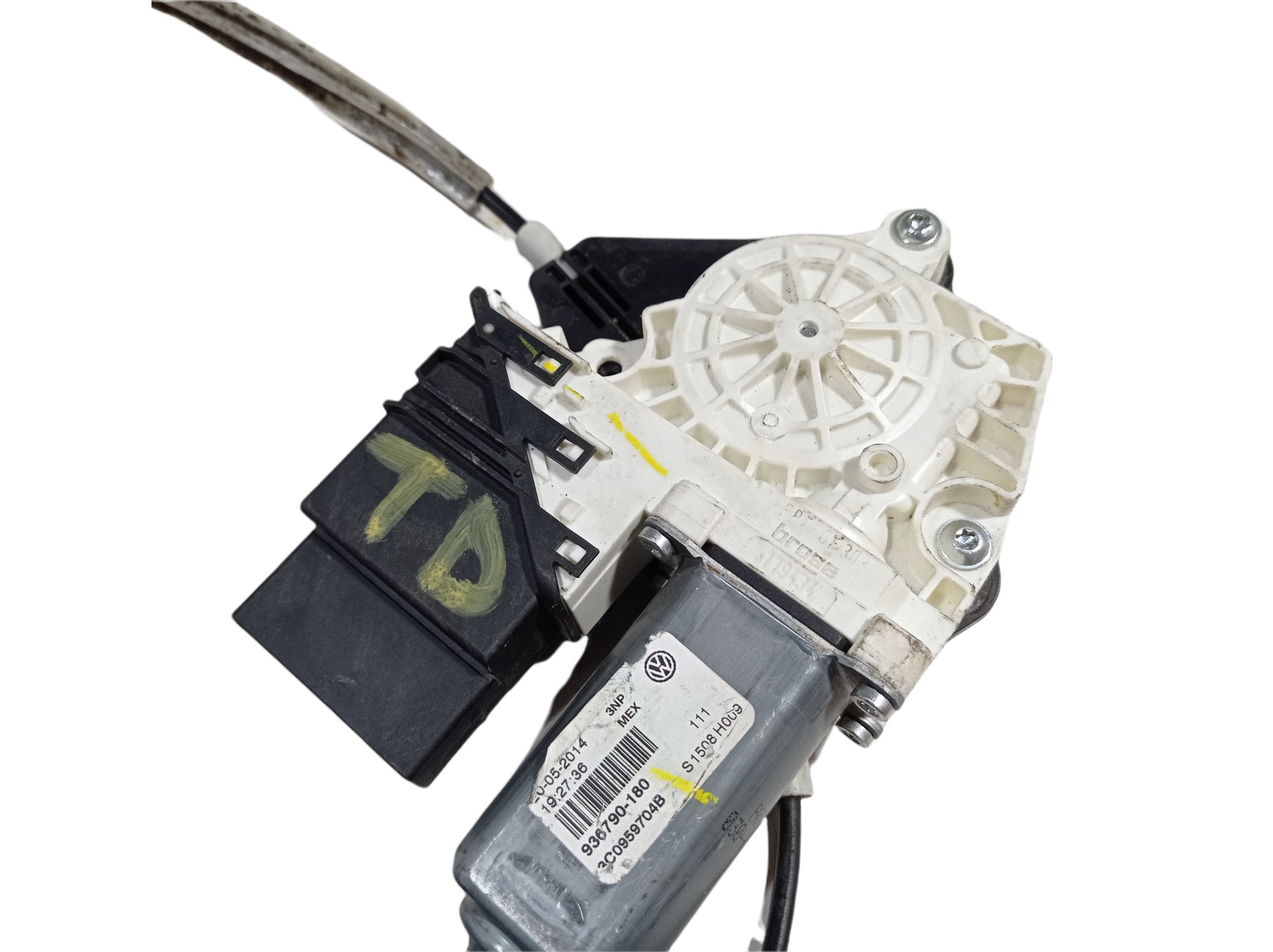 Máquina Vidro Elétrico Traseiro Direito Vw Jetta 2014 V260 4