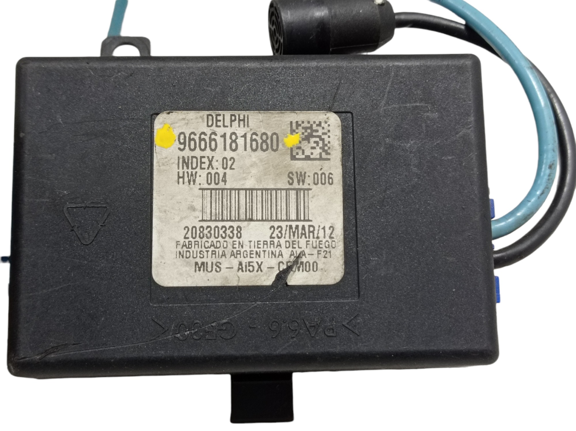 Modulo Sensor Alarme Peugeot 408 Citroen Aircross 9666181680 7
